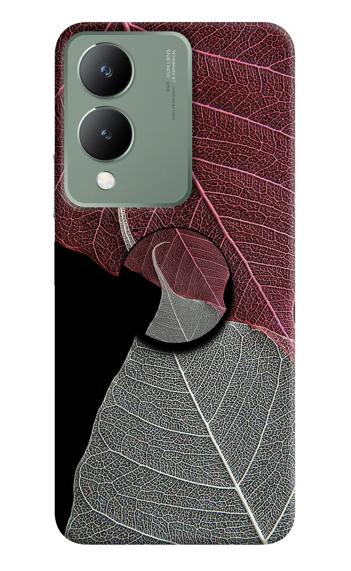 Leaf Pattern Vivo Y17s Pop Case - Leaf Pattern Vivo Y17s Pop Case Leaf Pattern Vivo Y17s Pop Case