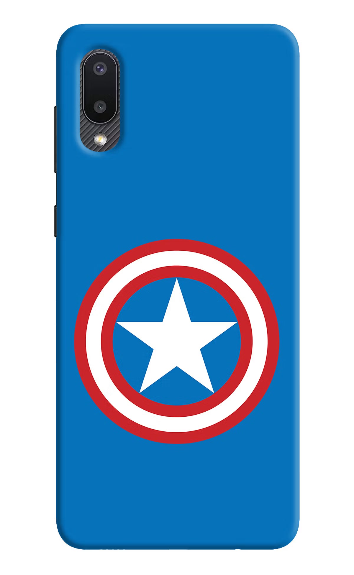 Captain America Logo Samsung M02 Back Cover - Captain America Logo Samsung M02 Hard Case Back Cover by Casekaro Captain America Logo Samsung M02 Hard Case Back Cover by Casekaro