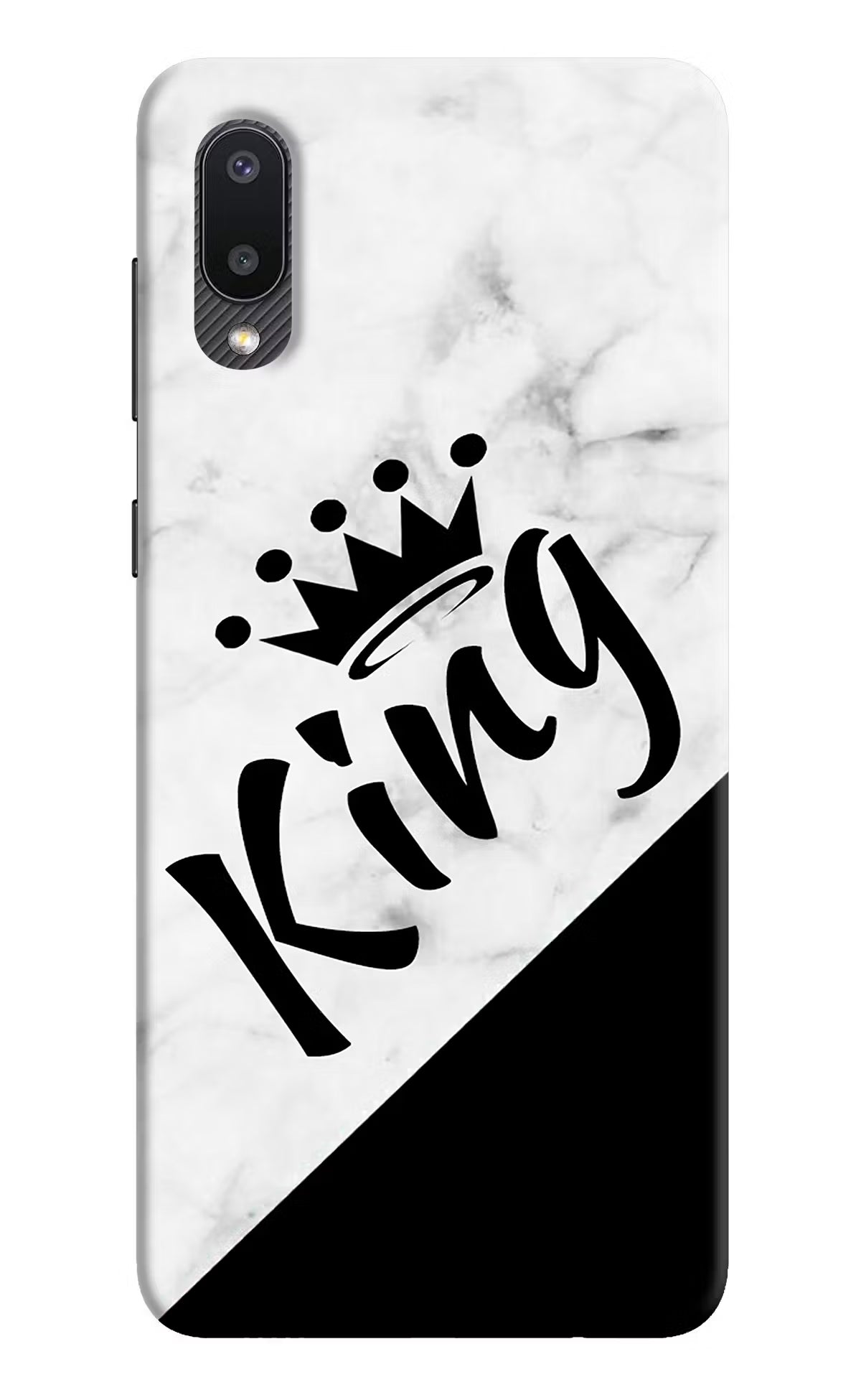King Samsung M02 Back Cover - King Samsung M02 Hard Case Back Cover by Casekaro King Samsung M02 Hard Case Back Cover by Casekaro