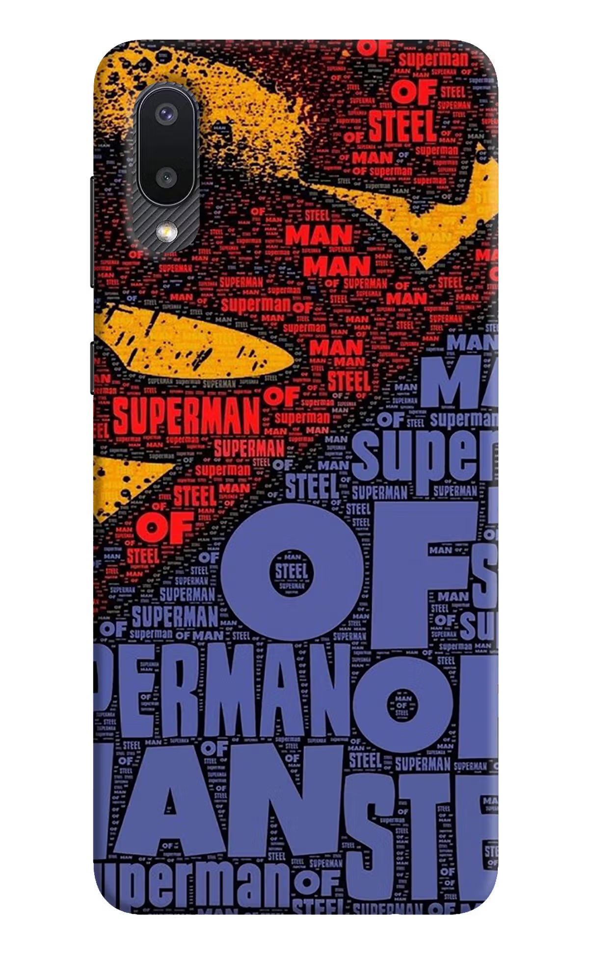 Superman Samsung M02 Back Cover - Superman Samsung M02 Hard Case Back Cover by Casekaro Superman Samsung M02 Hard Case Back Cover by Casekaro