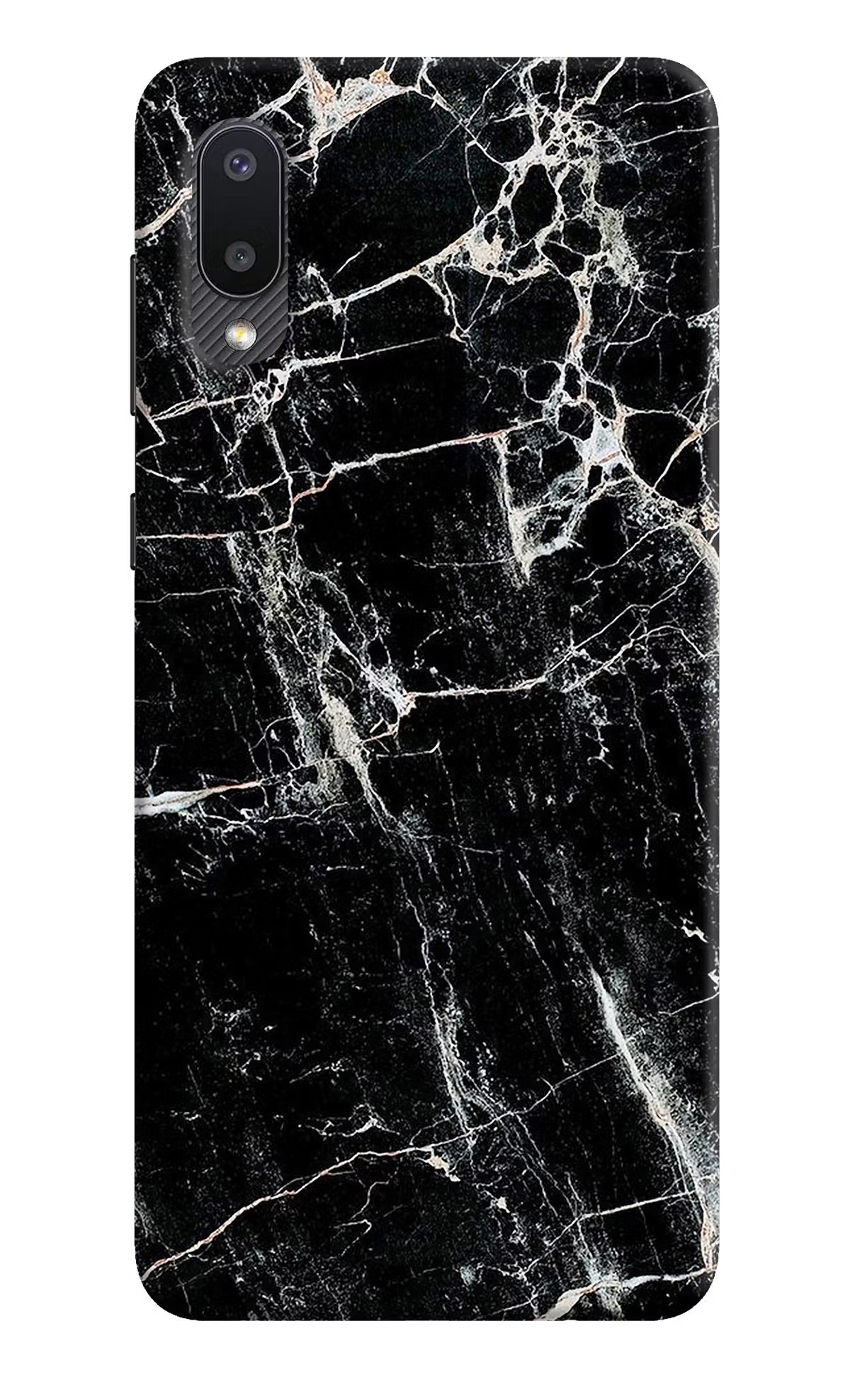 Black Marble Texture Samsung M02 Back Cover - Black Marble Texture Samsung M02 Hard Case Back Cover by Casekaro Black Marble Texture Samsung M02 Hard Case Back Cover by Casekaro