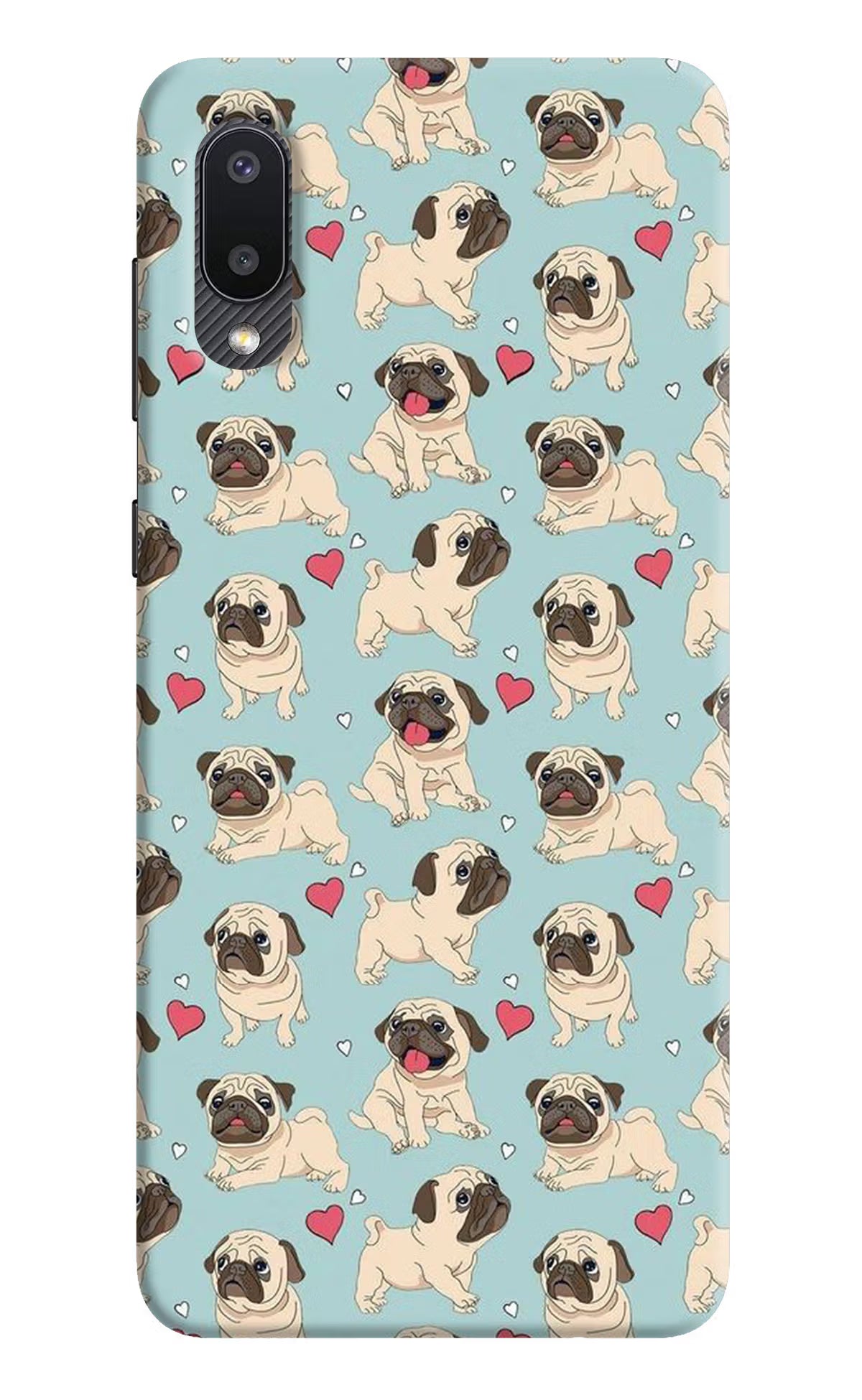 Pug Dog Samsung M02 Back Cover - Pug Dog Samsung M02 Hard Case Back Cover by Casekaro Pug Dog Samsung M02 Hard Case Back Cover by Casekaro