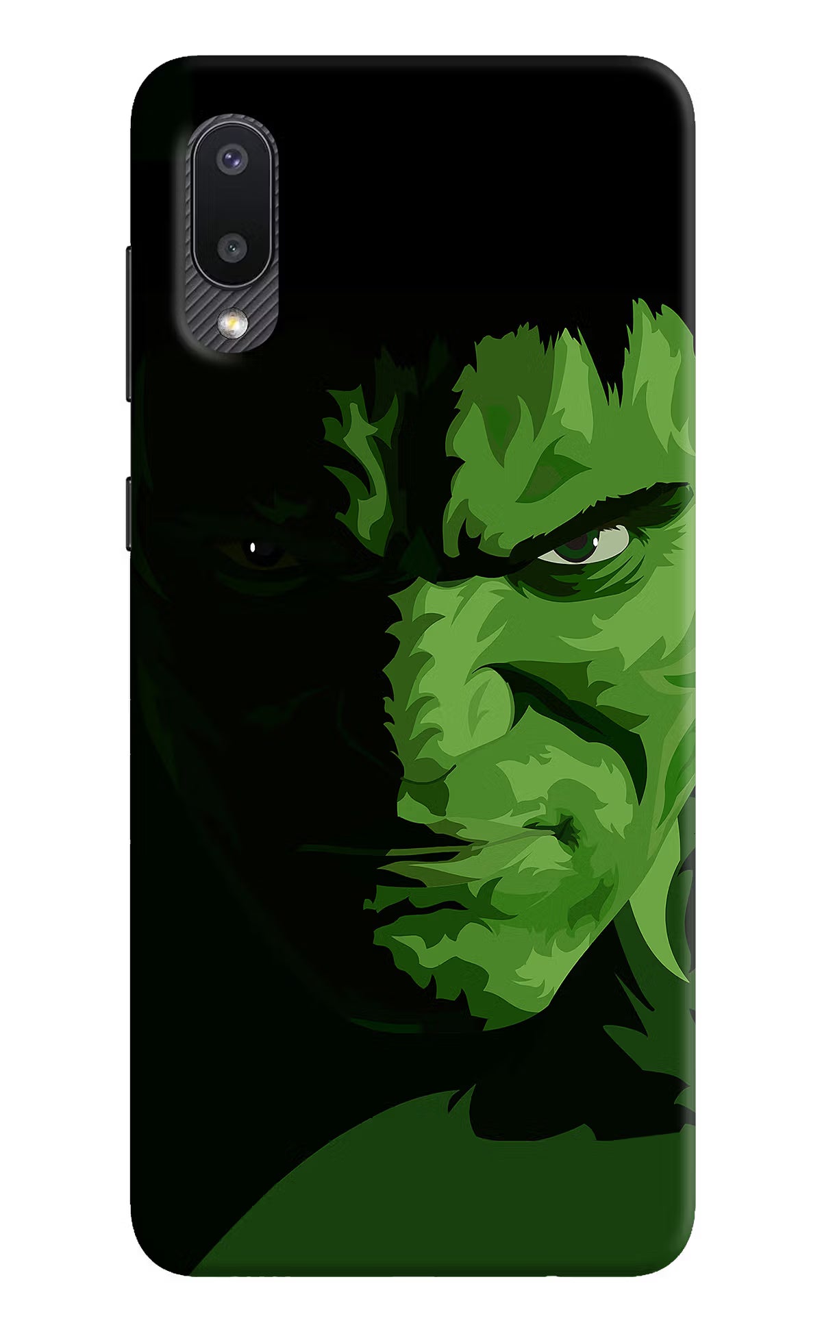 HULK Samsung M02 Back Cover - HULK Samsung M02 Hard Case Back Cover by Casekaro HULK Samsung M02 Hard Case Back Cover by Casekaro