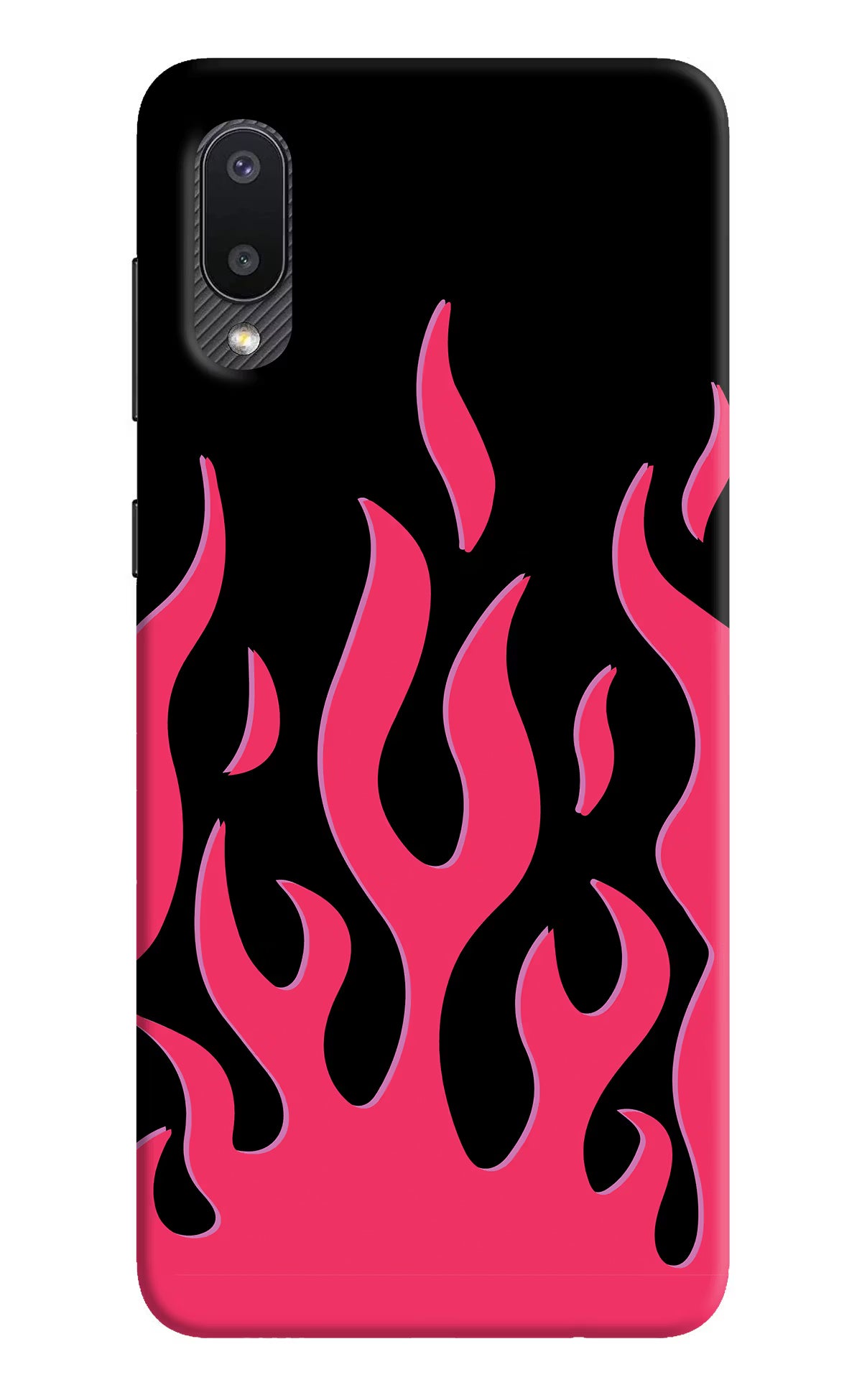 Fire Flames Samsung M02 Back Cover - Fire Flames Samsung M02 Hard Case Back Cover by Casekaro Fire Flames Samsung M02 Hard Case Back Cover by Casekaro