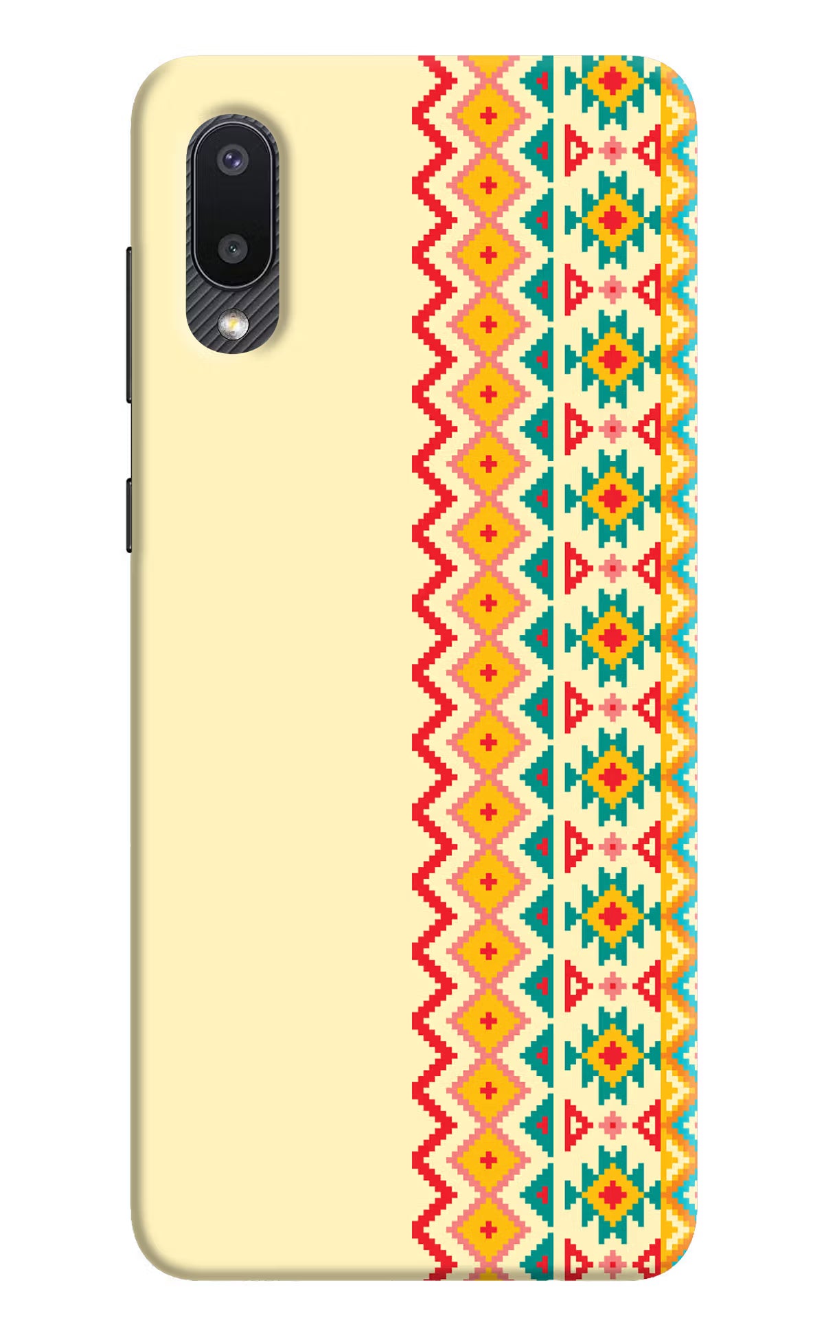 Ethnic Seamless Samsung M02 Back Cover - Ethnic Seamless Samsung M02 Hard Case Back Cover by Casekaro Ethnic Seamless Samsung M02 Hard Case Back Cover by Casekaro