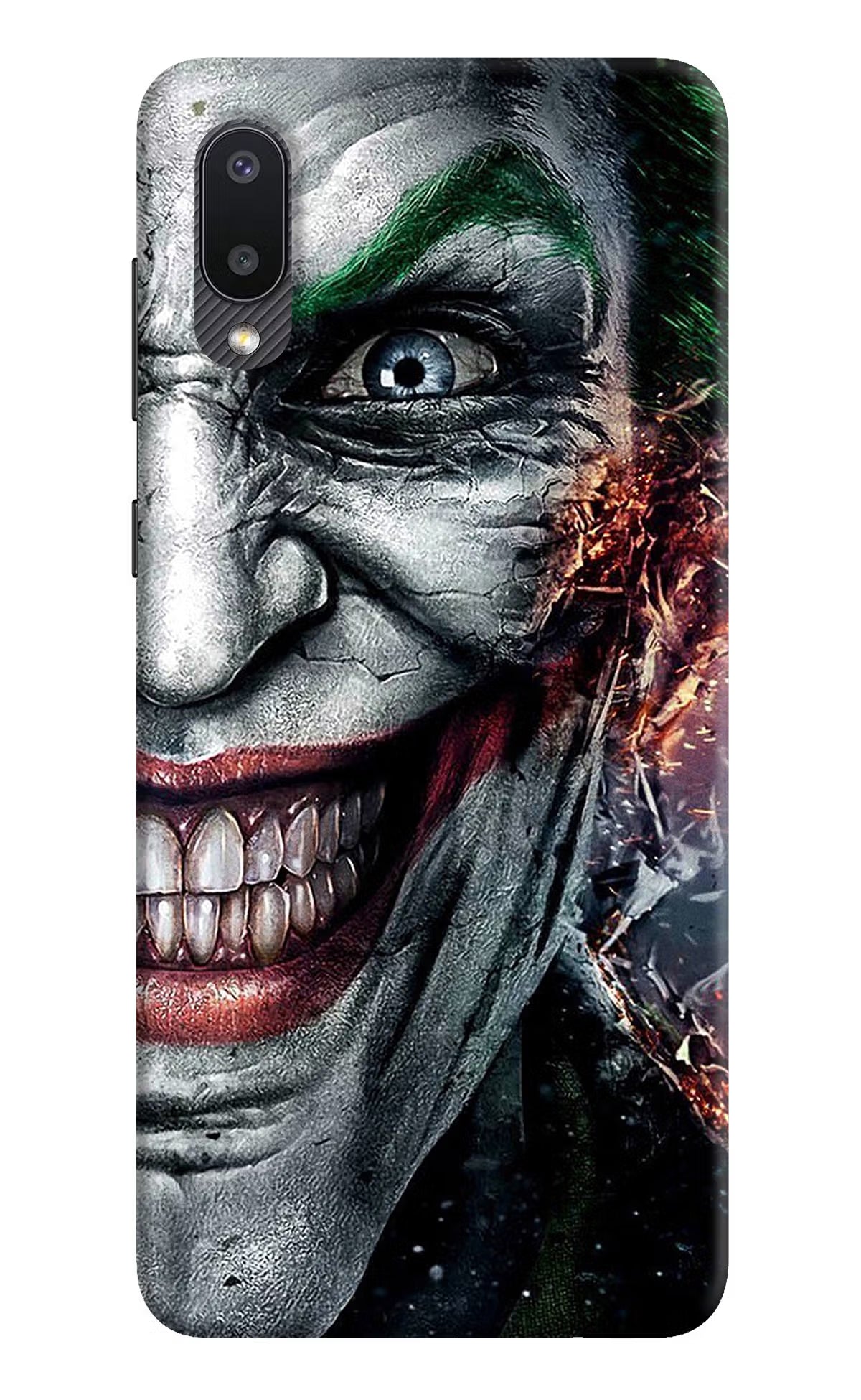 Joker Cam Samsung M02 Back Cover - Joker Cam Samsung M02 Hard Case Back Cover by Casekaro Joker Cam Samsung M02 Hard Case Back Cover by Casekaro