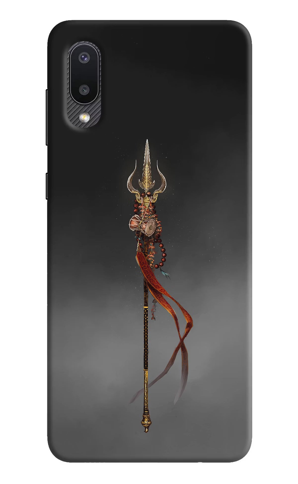 Shiv Trishul Samsung M02 Back Cover - Shiv Trishul Samsung M02 Hard Case Back Cover by Casekaro Shiv Trishul Samsung M02 Hard Case Back Cover by Casekaro