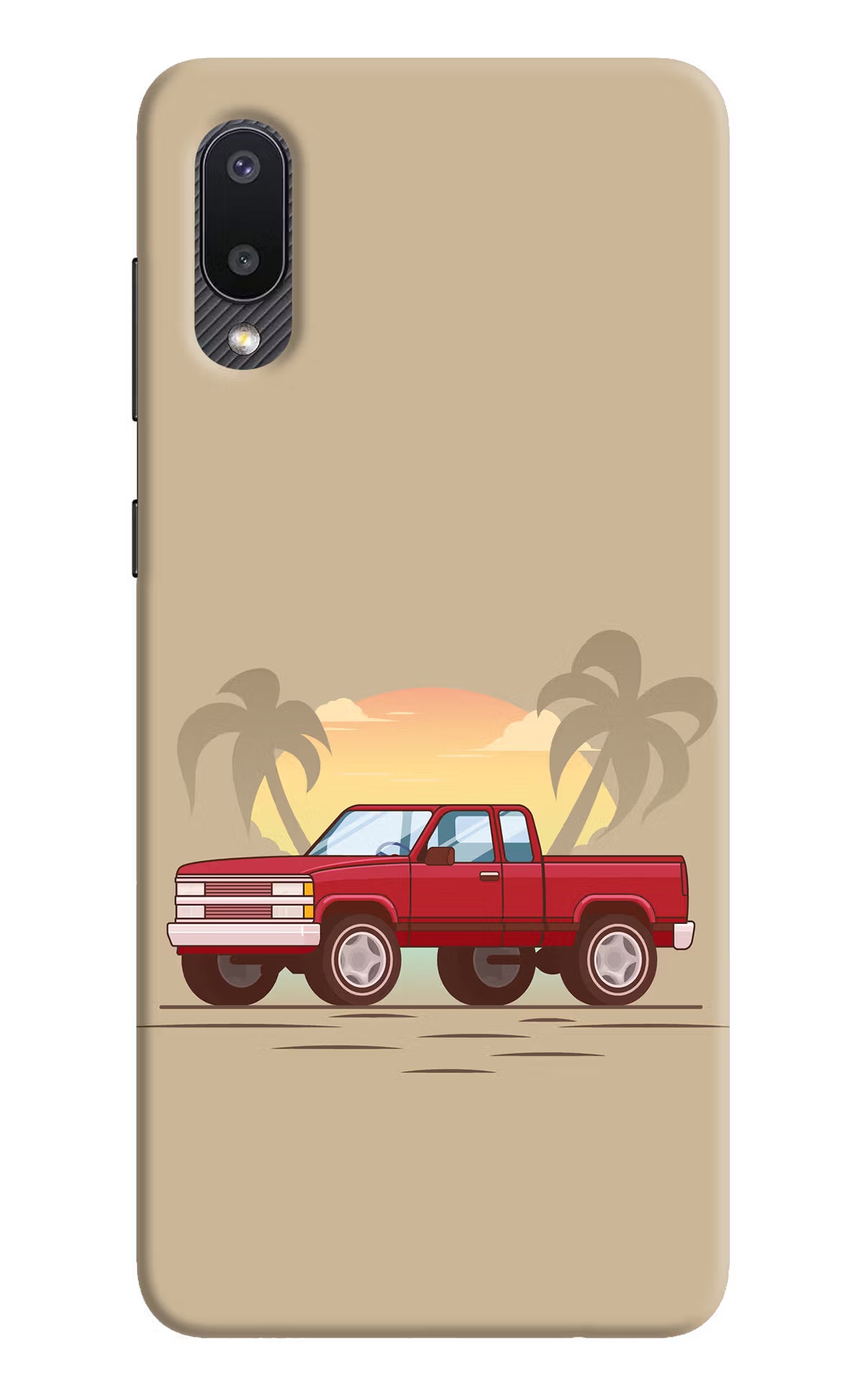 Desert Classic Drive Samsung M02 Back Cover - Desert Classic Drive Samsung M02 Hard Case Back Cover by Casekaro Desert Classic Drive Samsung M02 Hard Case Back Cover by Casekaro