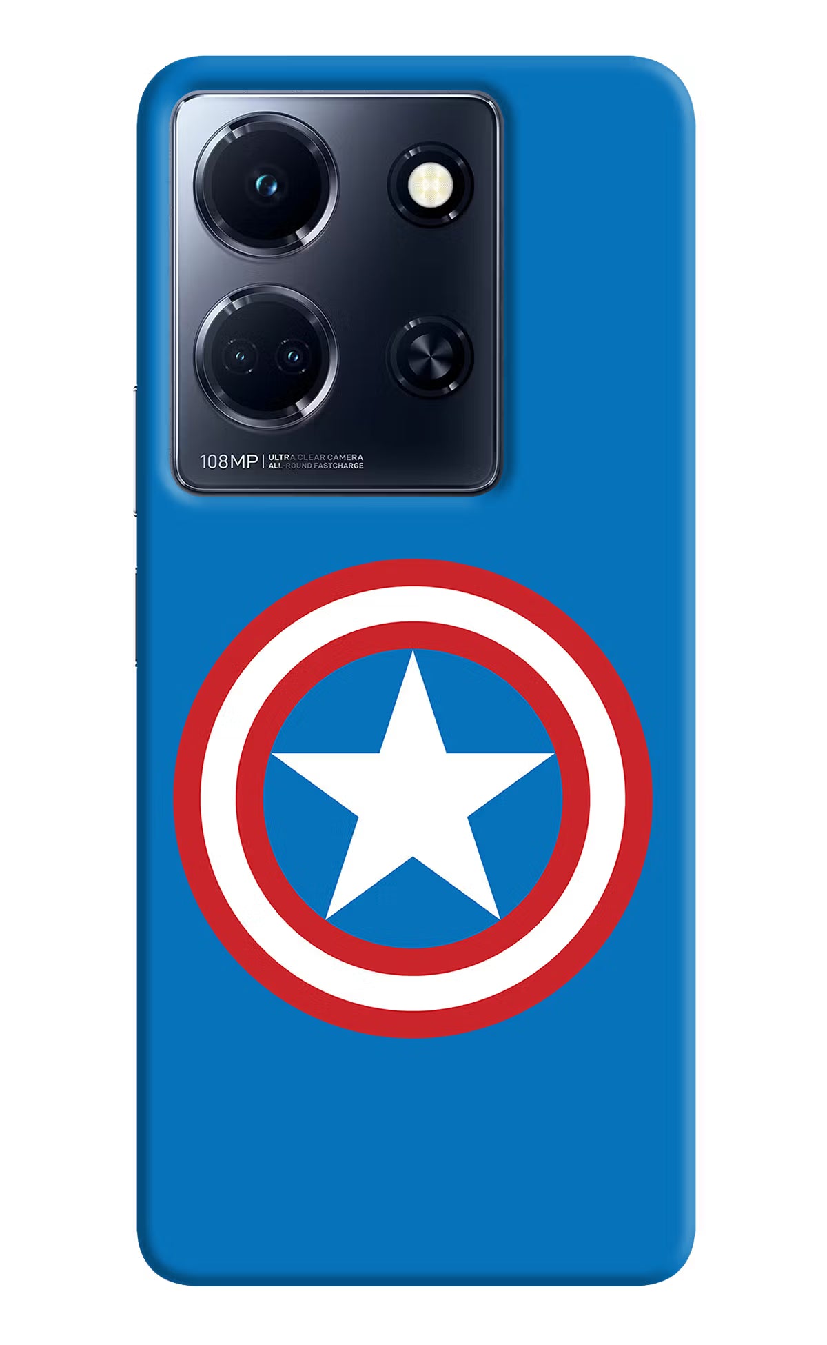 Captain America Logo Infinix Note 30 5g Hard Case Back Cover by Casekaro