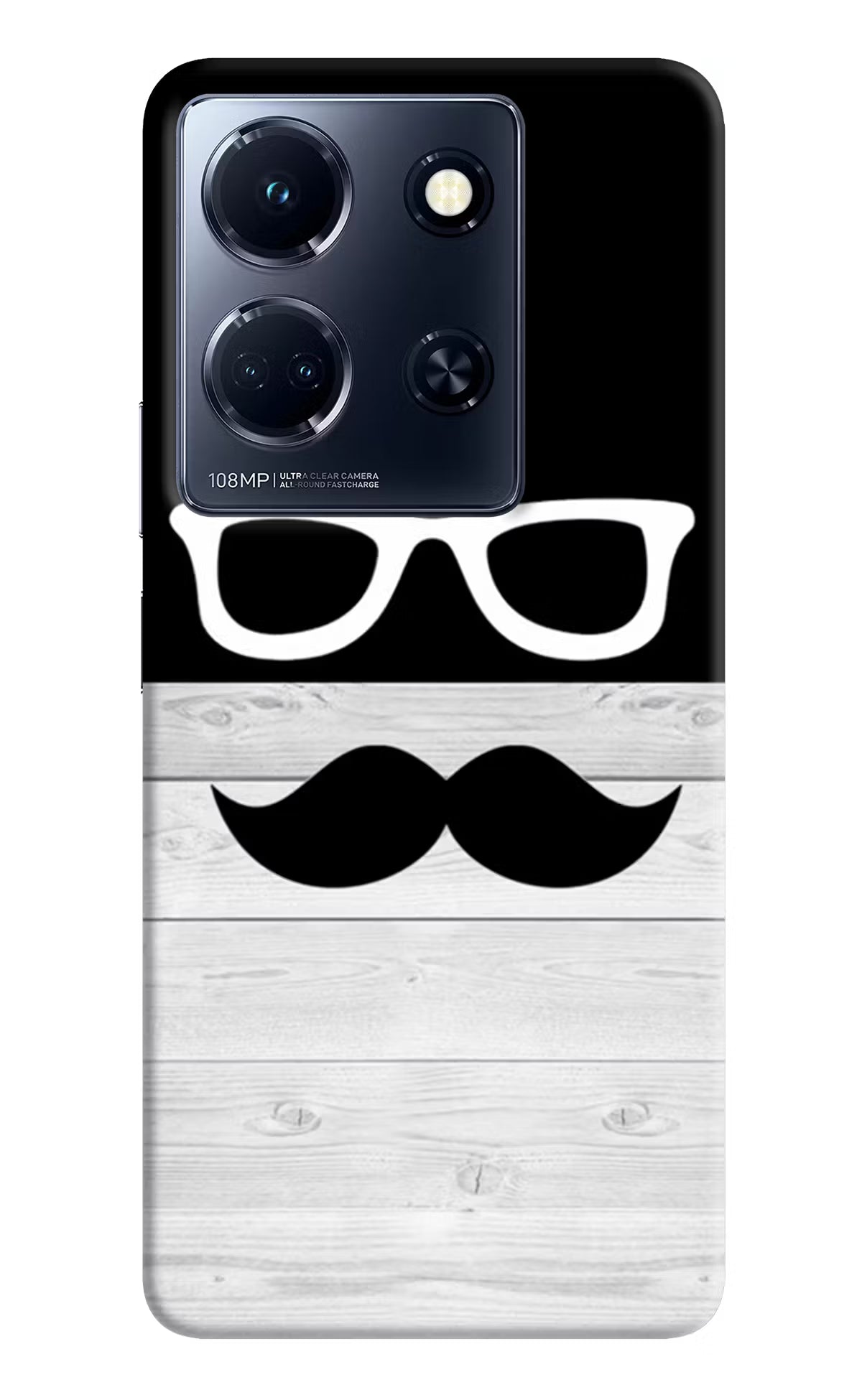 Mustache Infinix Note 30 5g Hard Case Back Cover by Casekaro