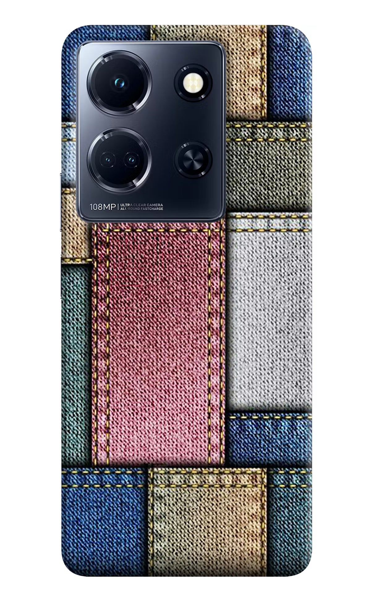 Multicolor Jeans Infinix Note 30 5g Hard Case Back Cover by Casekaro
