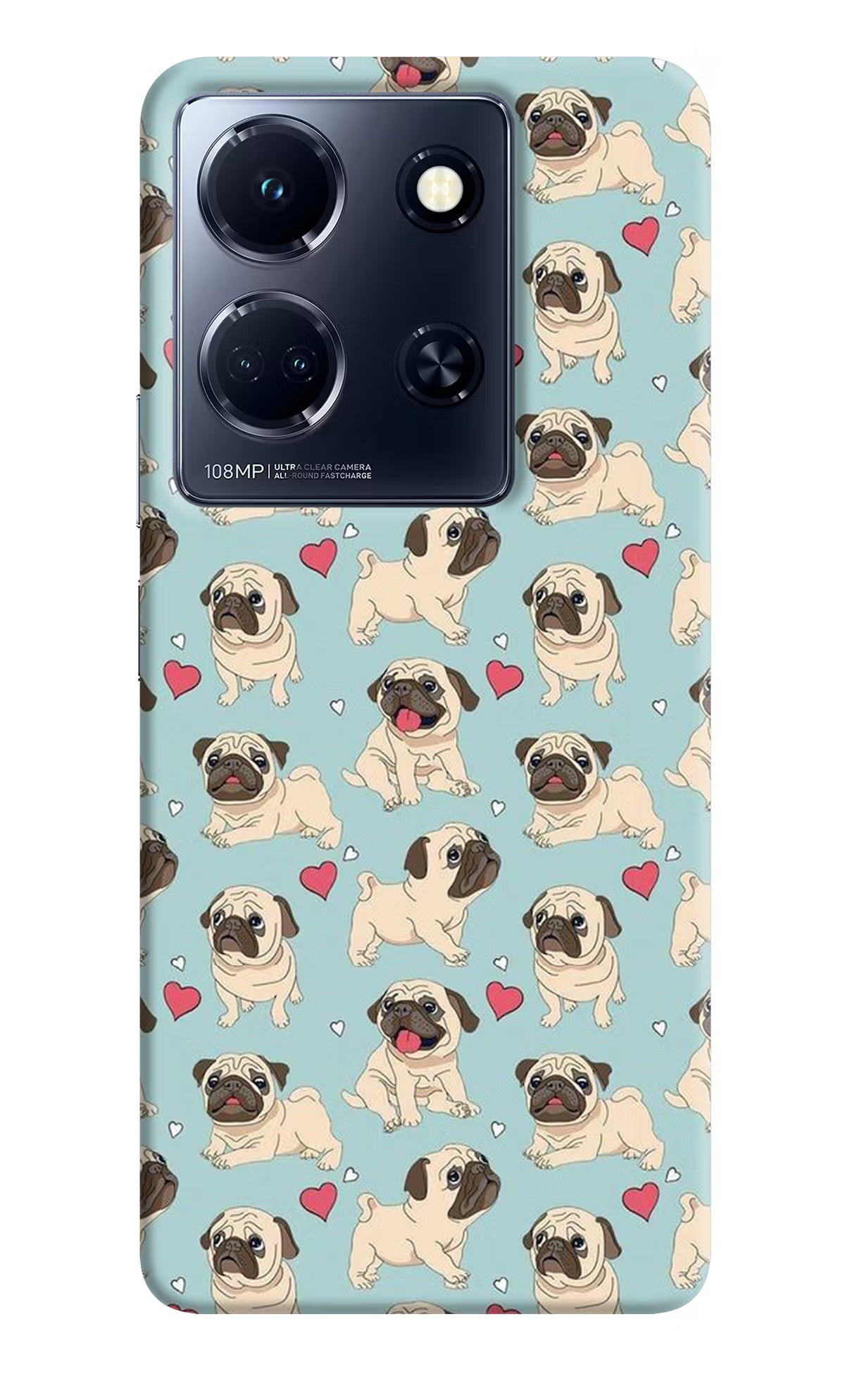 Pug Dog Infinix Note 30 5g Hard Case Back Cover by Casekaro