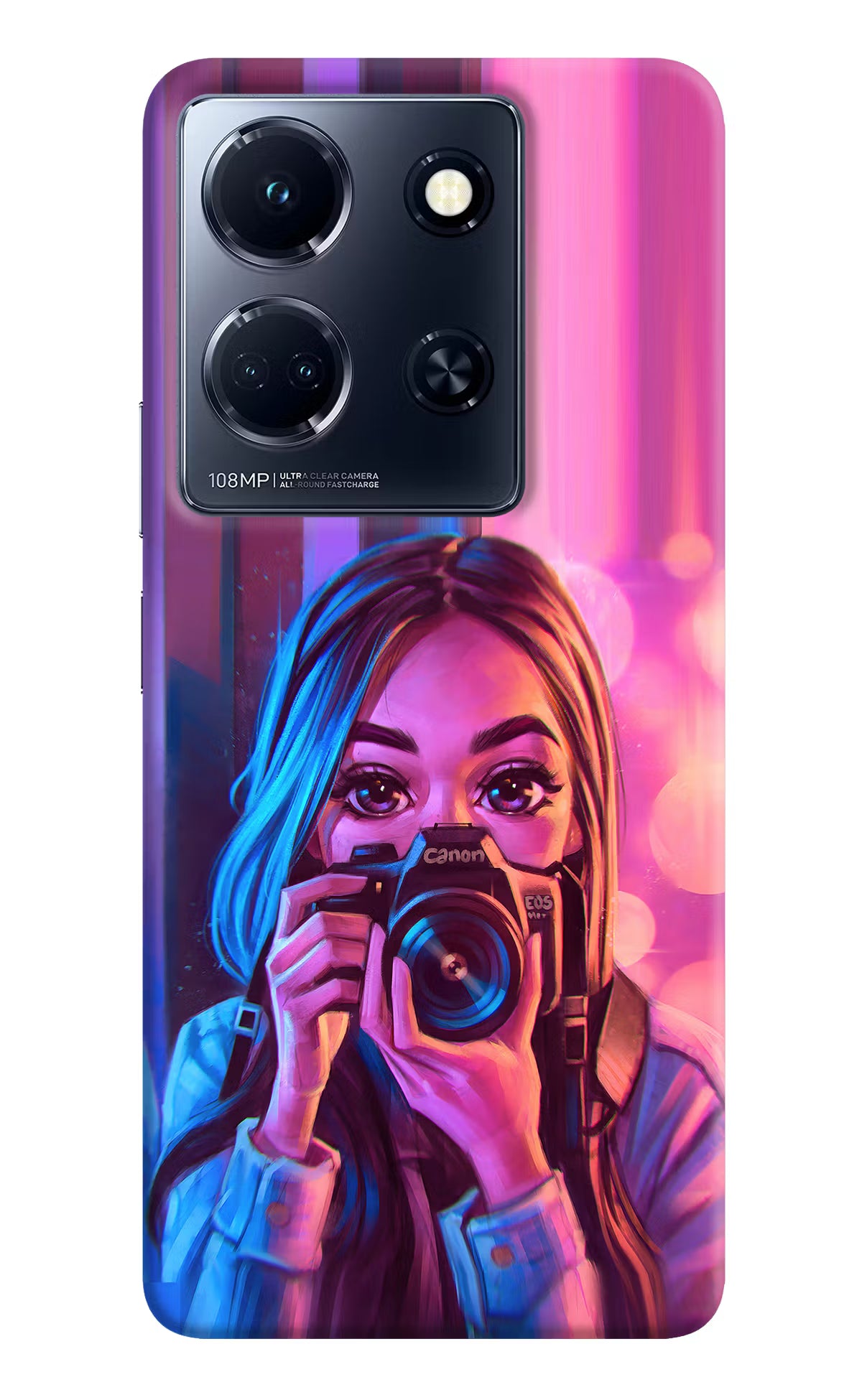 Girl Photographer Infinix Note 30 5g Hard Case Back Cover by Casekaro