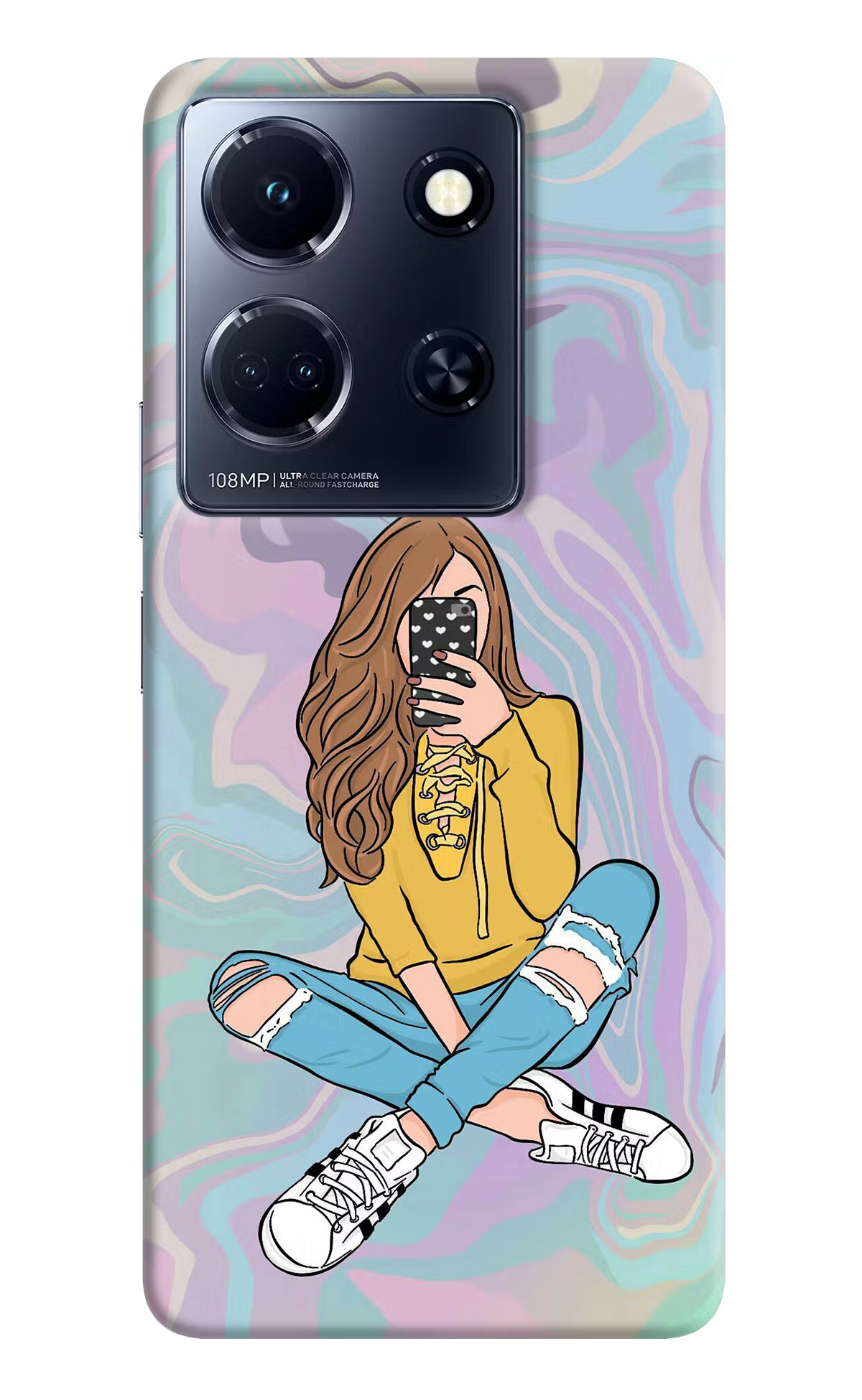 Selfie Girl Infinix Note 30 5g Hard Case Back Cover by Casekaro