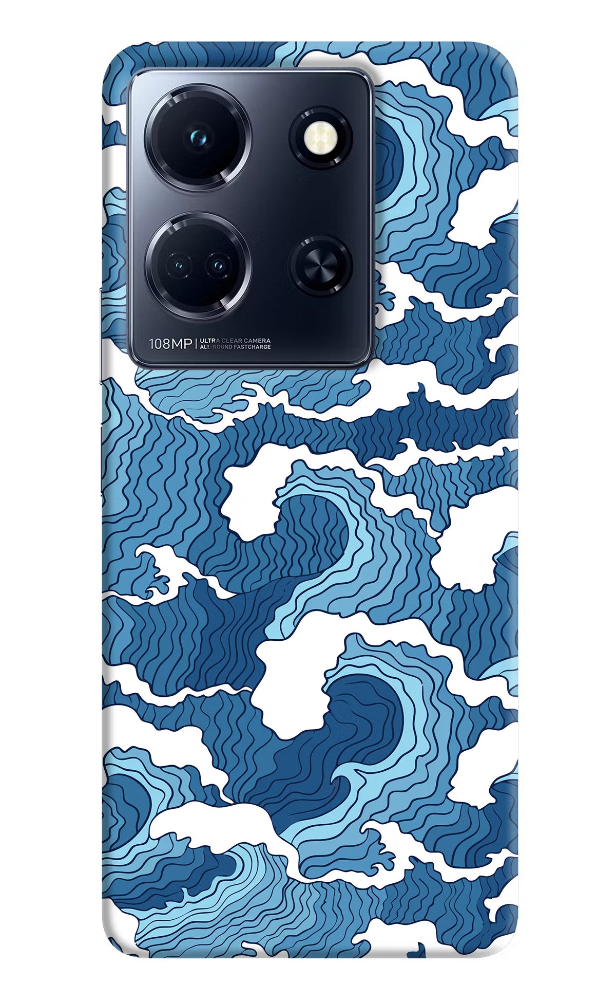 Blue Waves Infinix Note 30 5g Hard Case Back Cover by Casekaro