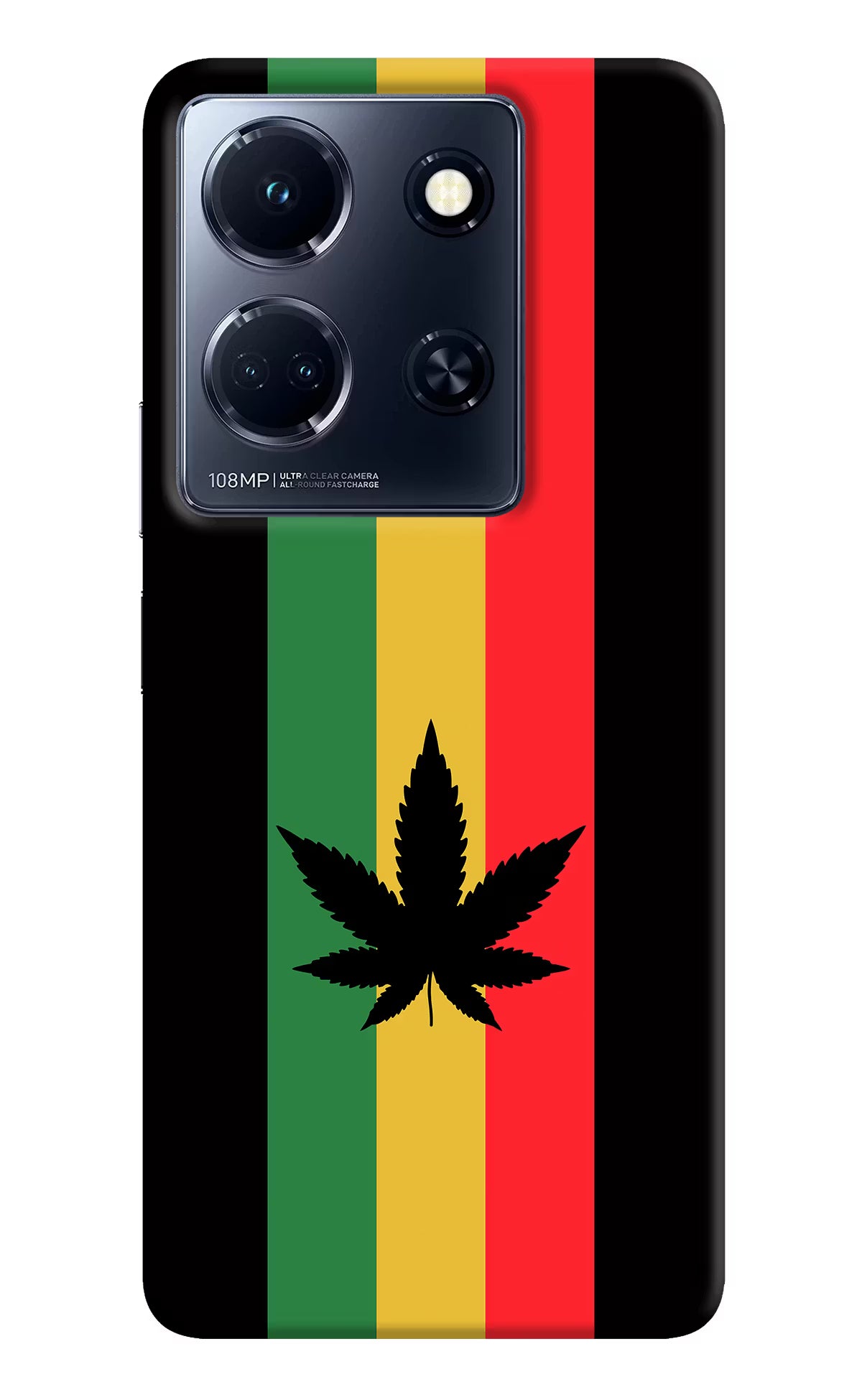 Weed Flag Infinix Note 30 5g Hard Case Back Cover by Casekaro