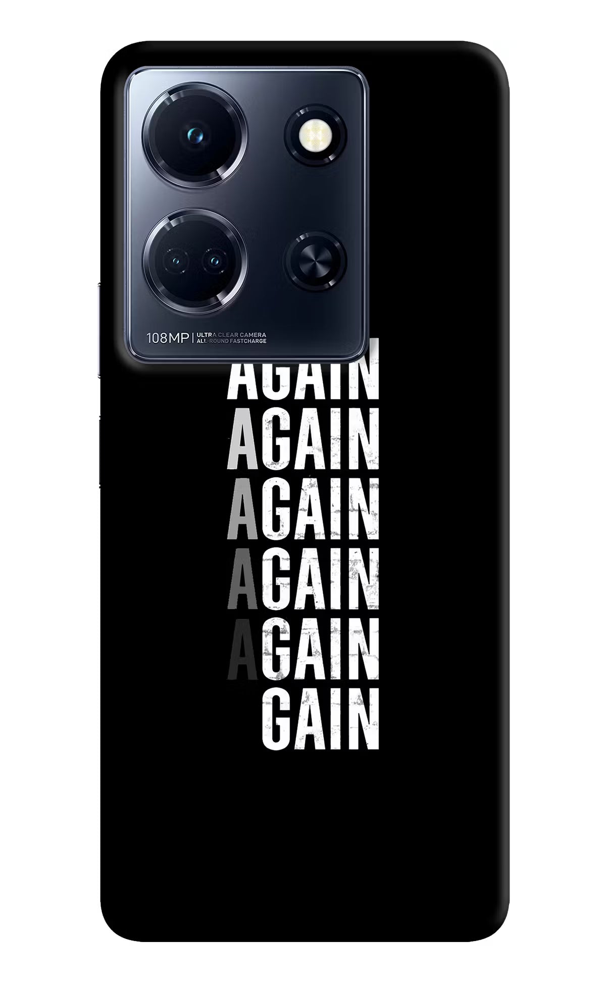 Again Again Gain Infinix Note 30 5g Hard Case Back Cover by Casekaro