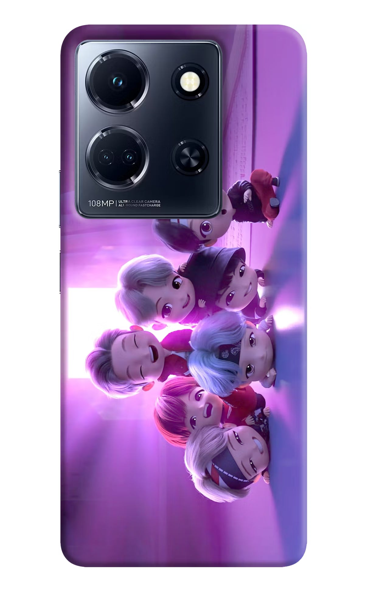 BTS Chibi Infinix Note 30 5g Hard Case Back Cover by Casekaro