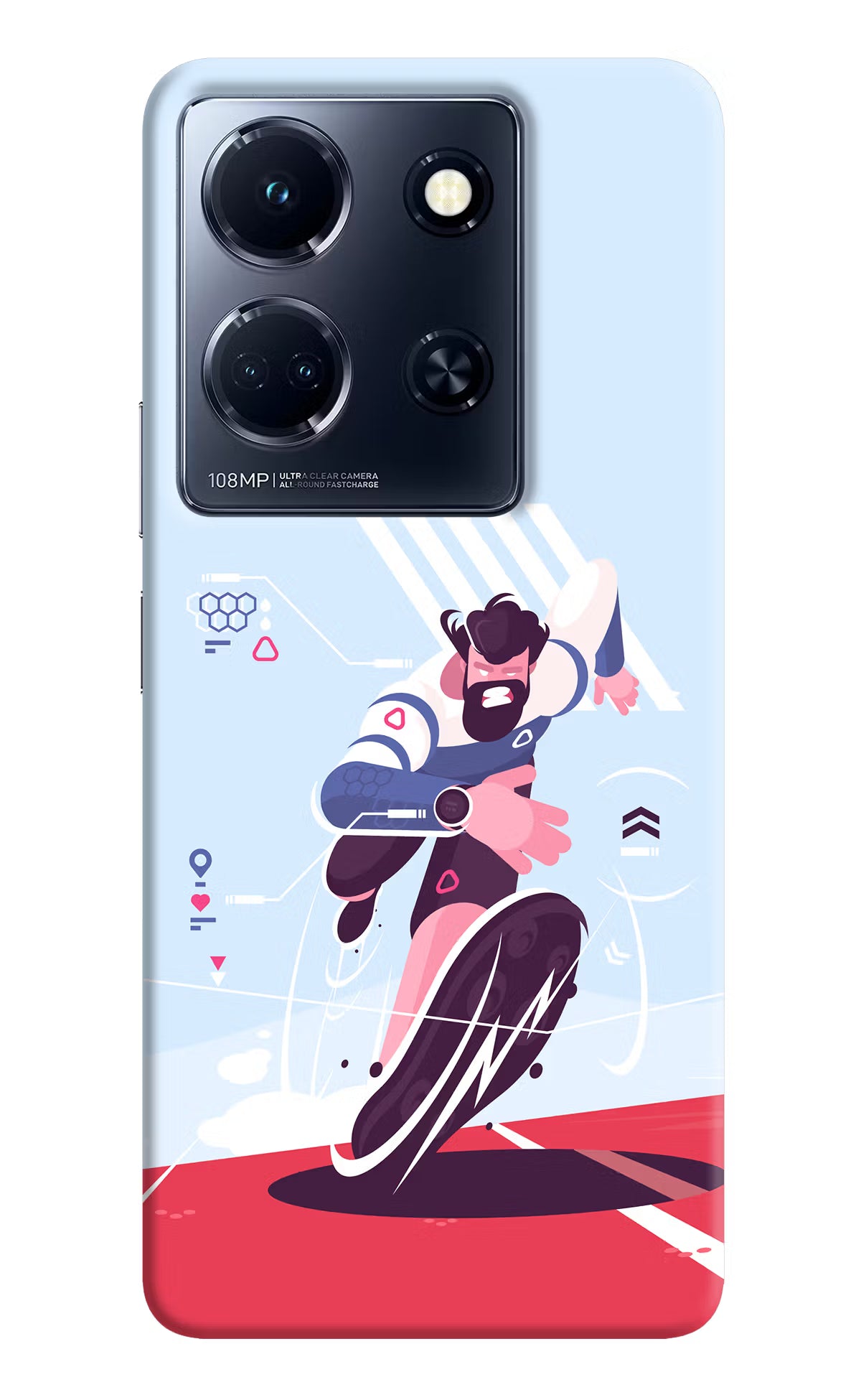 Run Pro Infinix Note 30 5g Hard Case Back Cover by Casekaro