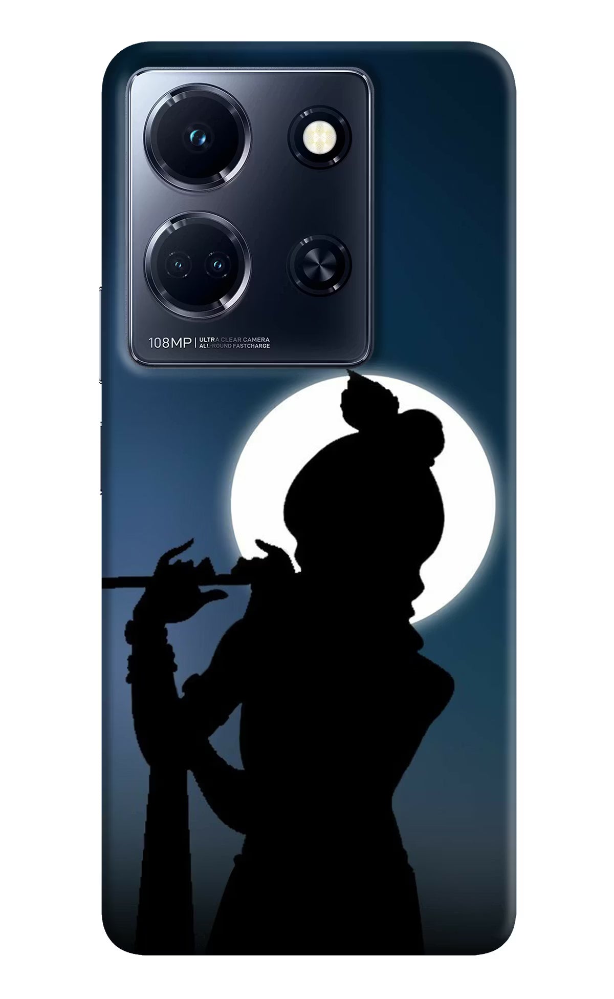 Shri Krishna Silhouette Infinix Note 30 5g Hard Case Back Cover by Casekaro