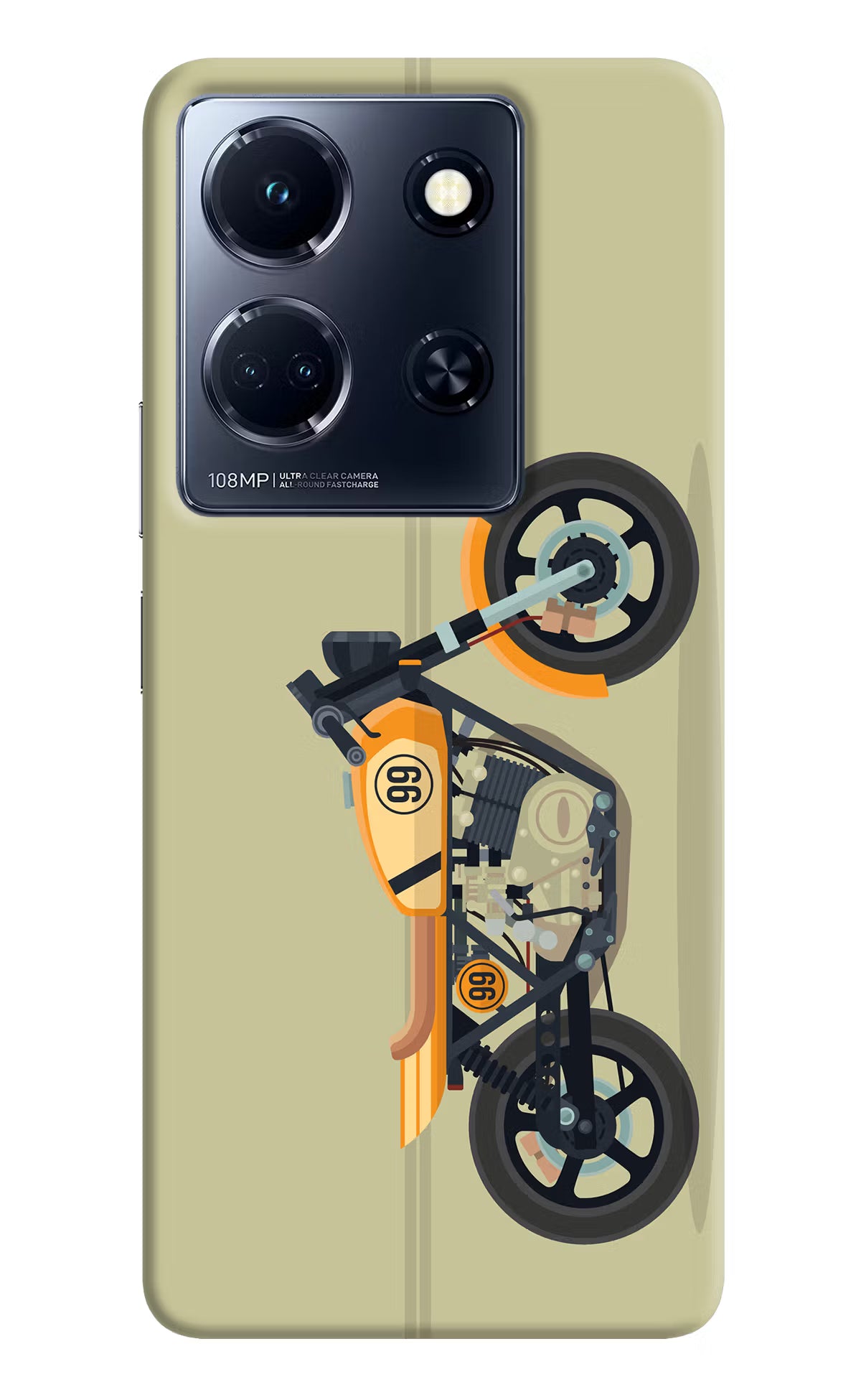 Vertical Speedster Infinix Note 30 5g Hard Case Back Cover by Casekaro