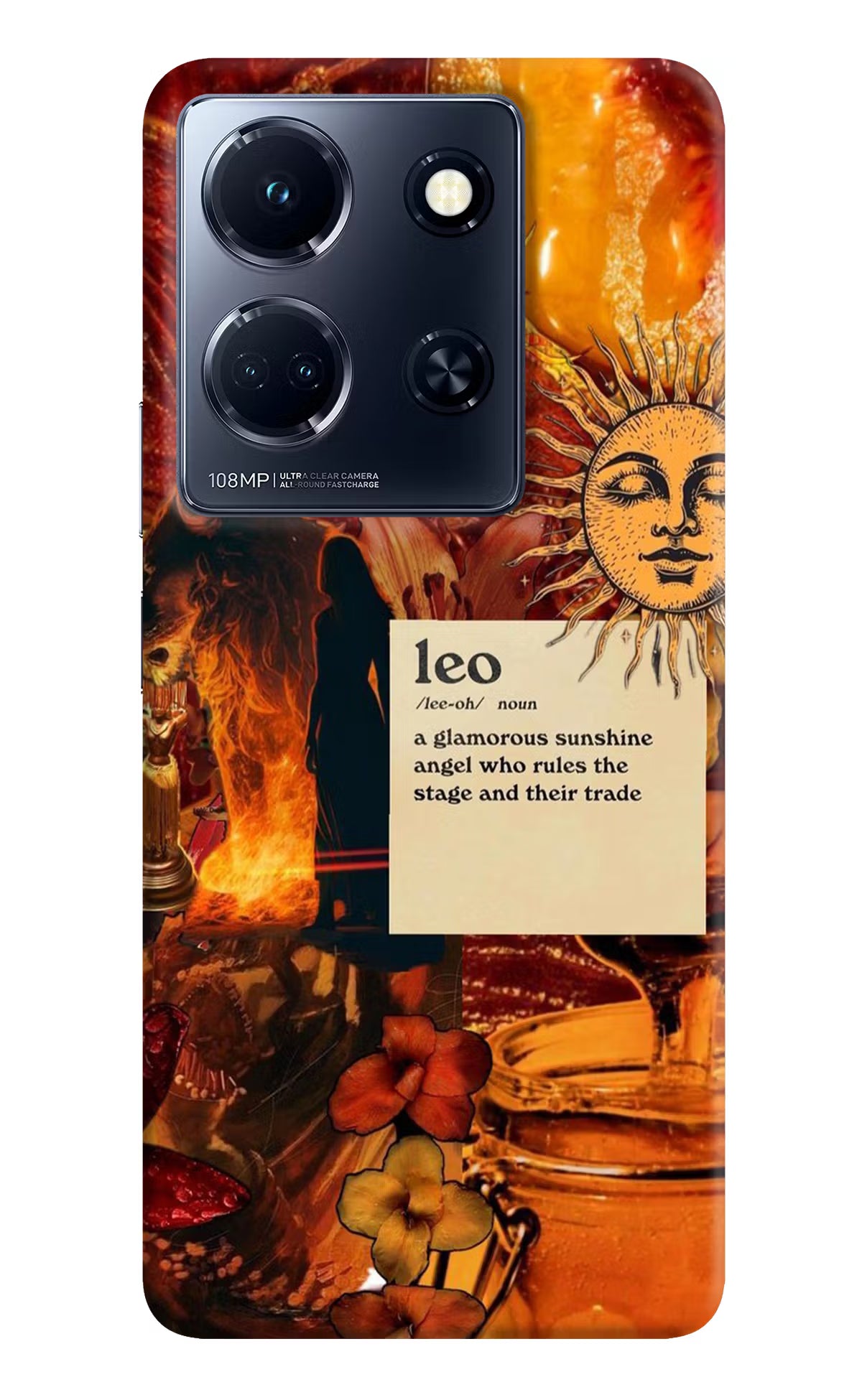 Leo Zodiac Infinix Note 30 5g Back Cover - Leo Zodiac Infinix Note 30 5g Hard Case Back Cover by Casekaro Leo Zodiac Infinix Note 30 5g Hard Case Back Cover by Casekaro