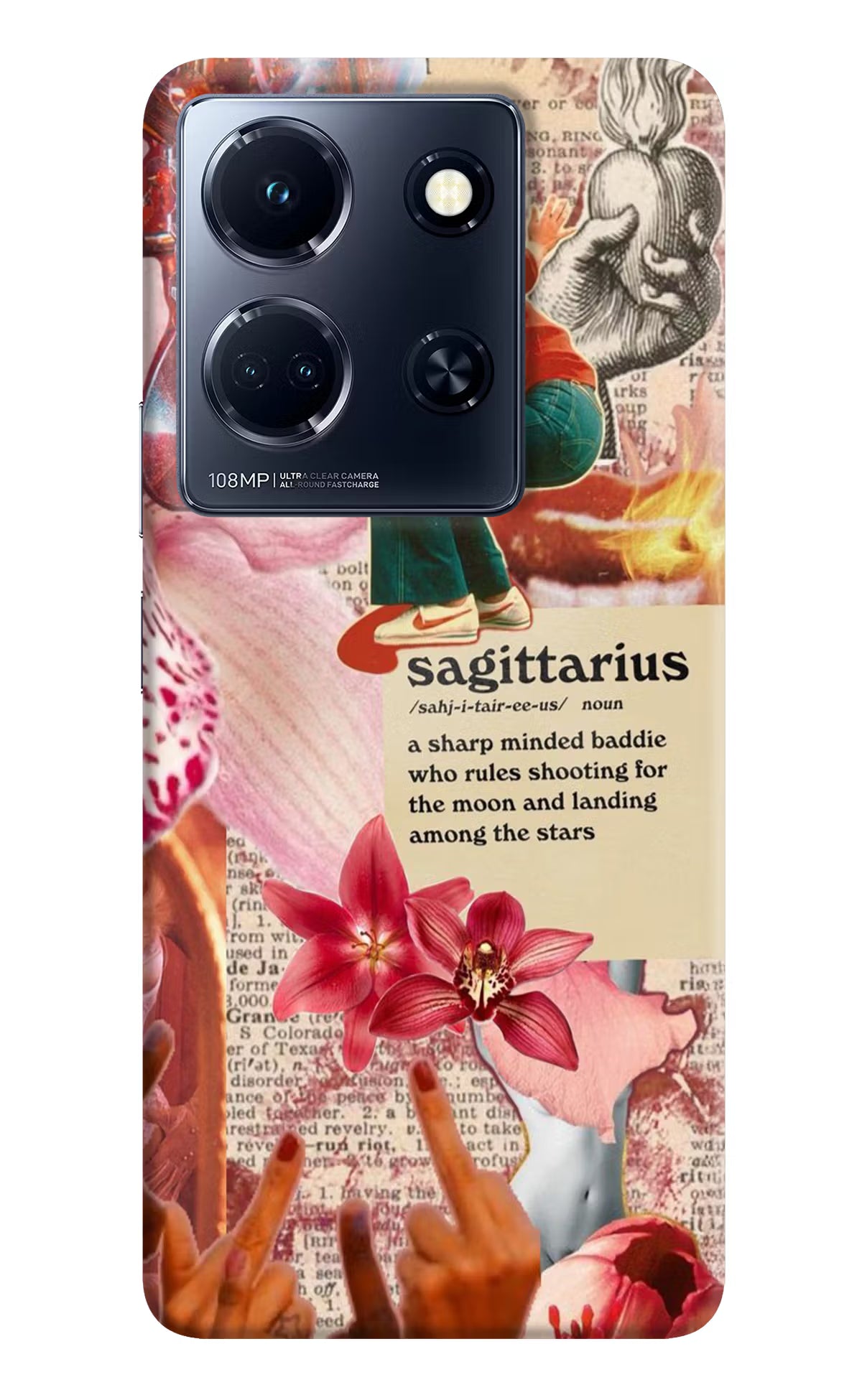 Sagittarius Zodiac Infinix Note 30 5g Back Cover - Sagittarius Zodiac Infinix Note 30 5g Hard Case Back Cover by Casekaro Sagittarius Zodiac Infinix Note 30 5g Hard Case Back Cover by Casekaro