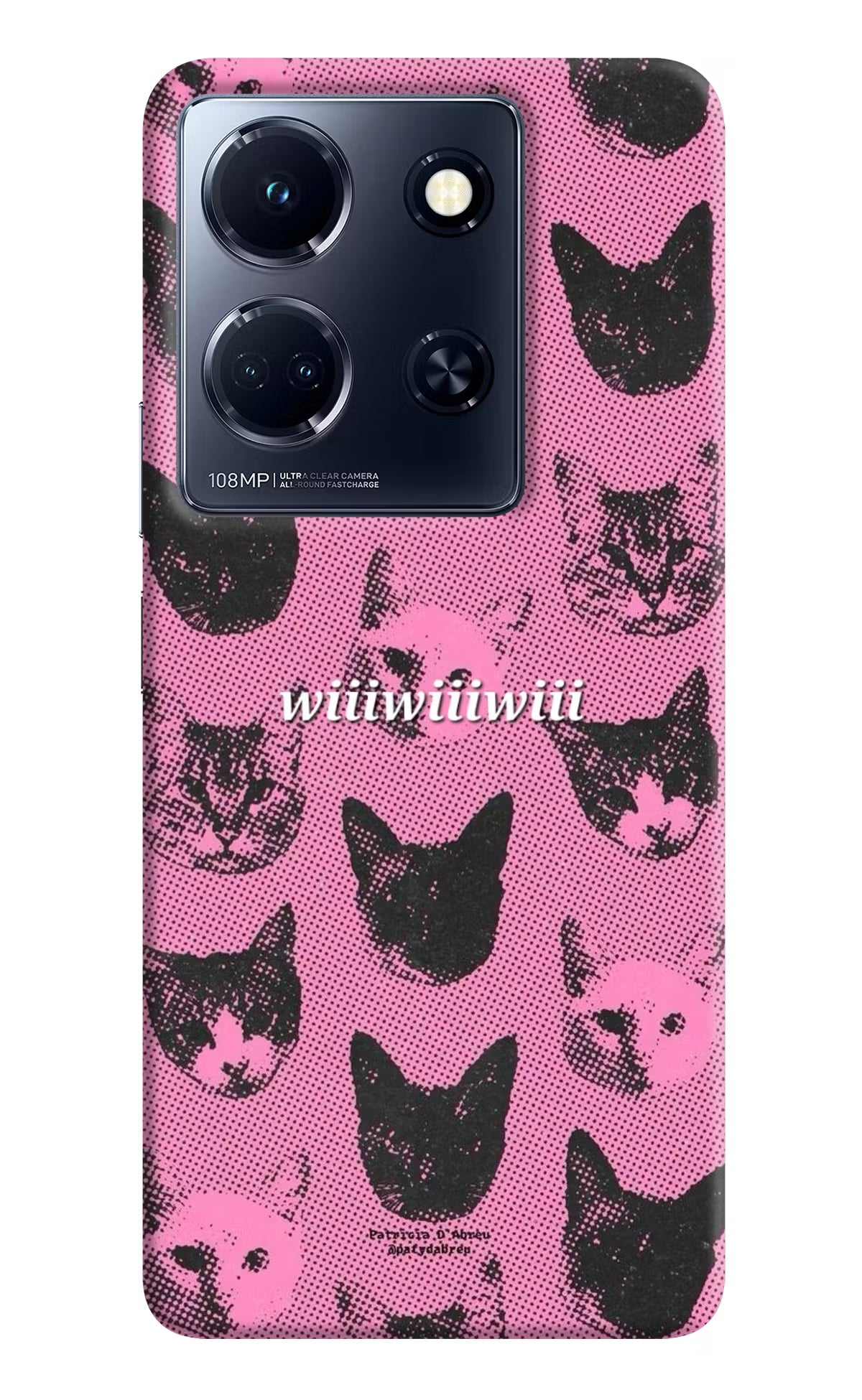 Pink Cats Infinix Note 30 5g Back Cover - Pink Cats Infinix Note 30 5g Hard Case Back Cover by Casekaro Pink Cats Infinix Note 30 5g Hard Case Back Cover by Casekaro