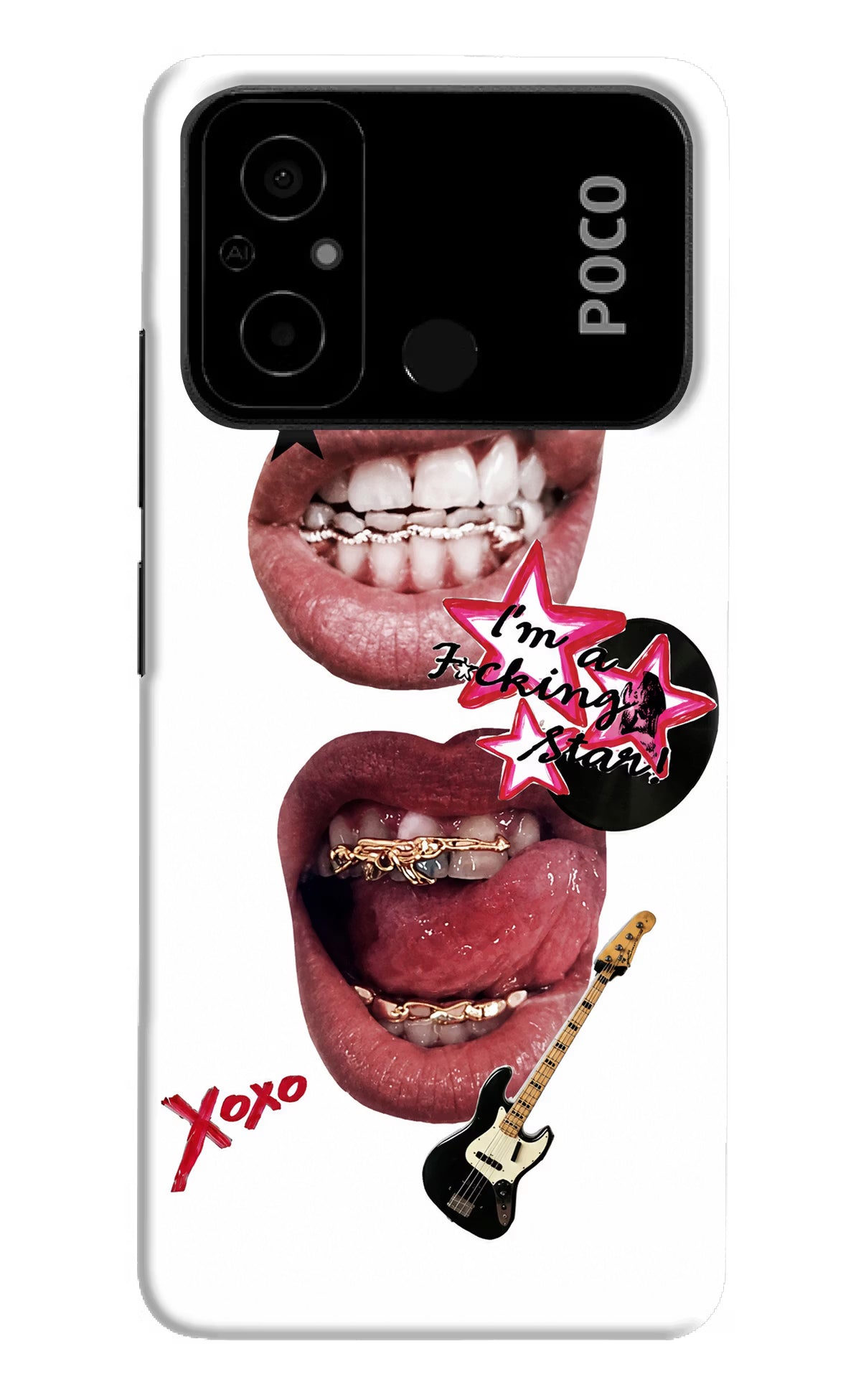 Rockstar Poco C55 Back Cover - Rockstar Poco C55 Back Cover Rockstar Poco C55 Back Cover