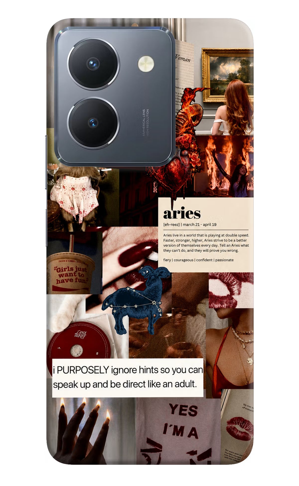 Zodiac Aries Vivo Y36 Back Cover - Zodiac Aries Vivo Y36 Back Cover Zodiac Aries Vivo Y36 Back Cover