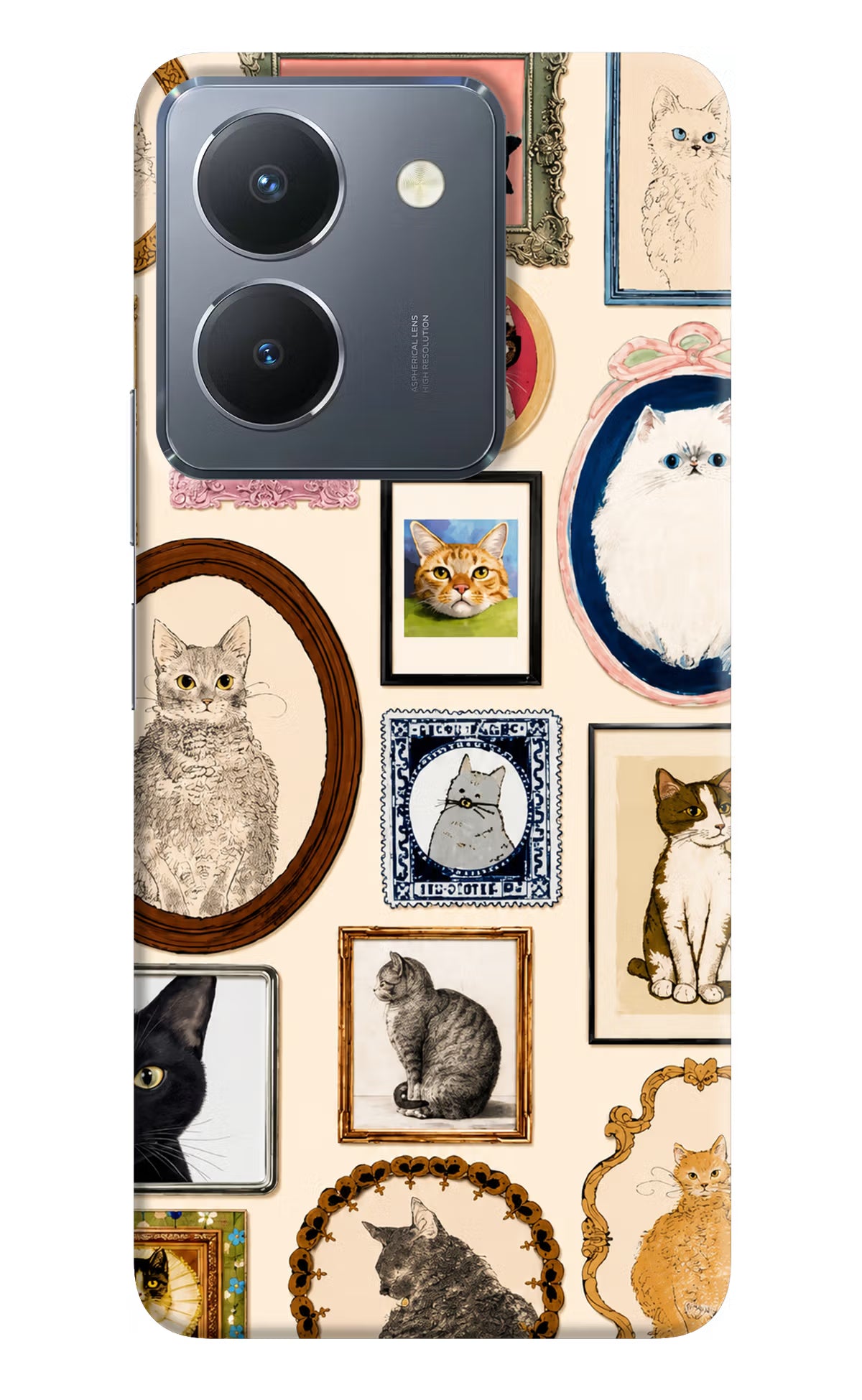 Mirror Cats Vivo Y36 Back Cover - Mirror Cats Vivo Y36 Back Cover Mirror Cats Vivo Y36 Back Cover