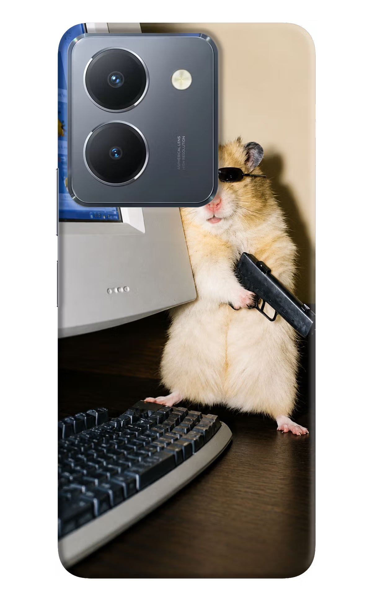 Hacker Hamster Vivo Y36 Back Cover - Hacker Hamster Vivo Y36 Back Cover Hacker Hamster Vivo Y36 Back Cover