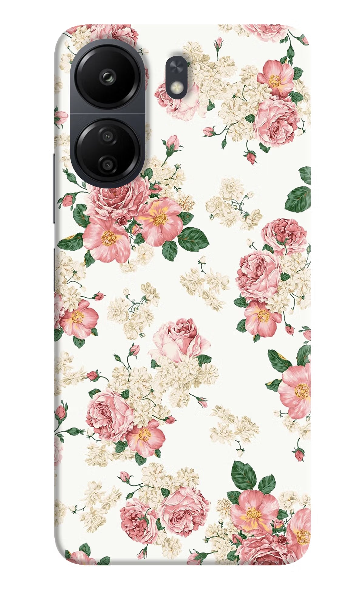 Flowers Poco C65 Back Cover - Flowers Poco C65 Hard Case Back Cover by Casekaro Flowers Poco C65 Hard Case Back Cover by Casekaro