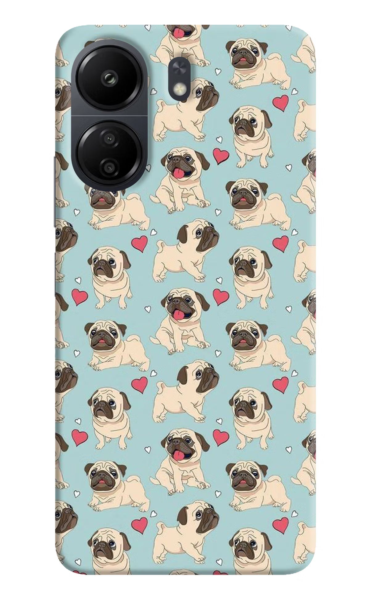 Pug Dog Poco C65 Back Cover - Pug Dog Poco C65 Hard Case Back Cover by Casekaro Pug Dog Poco C65 Hard Case Back Cover by Casekaro