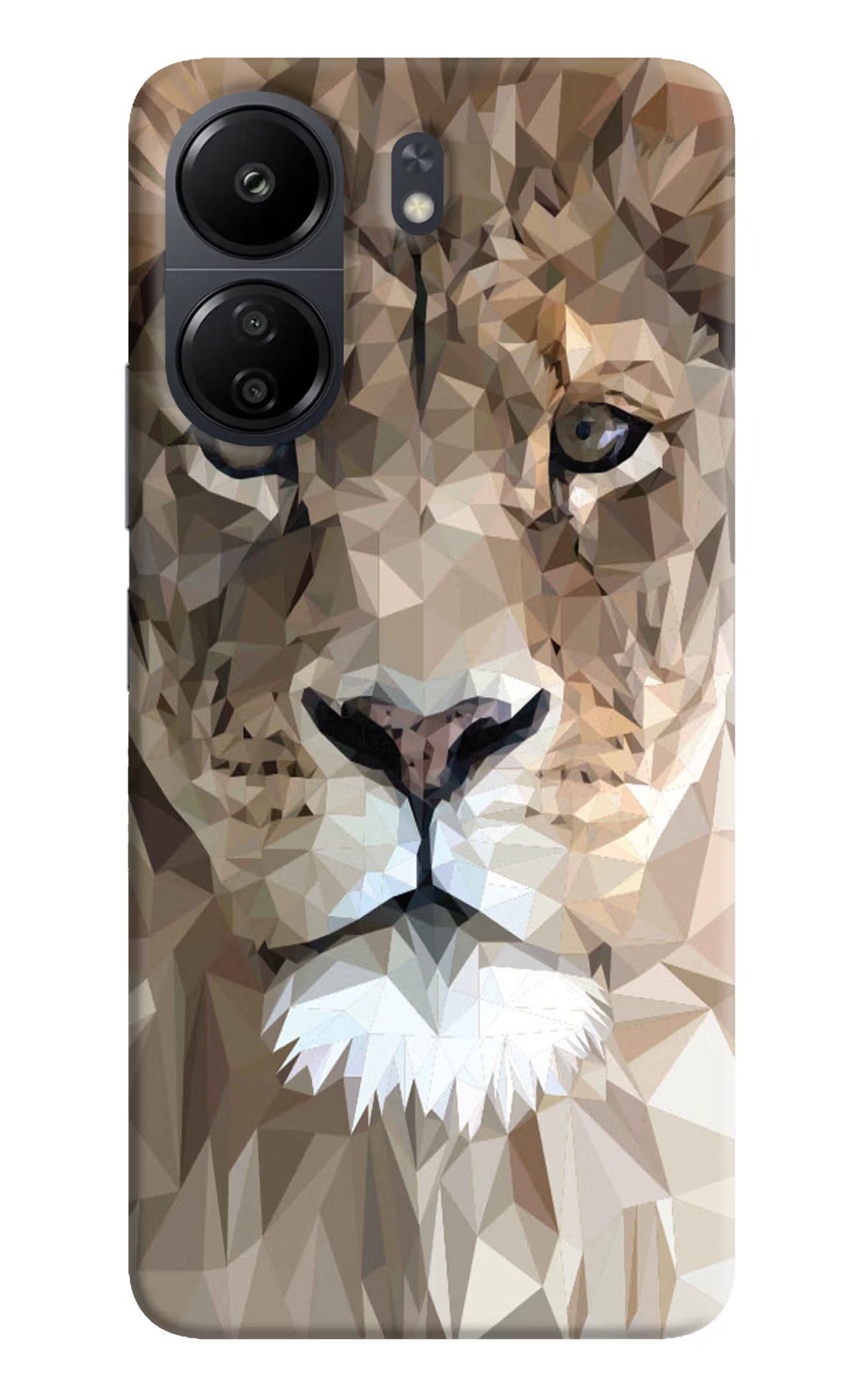Lion Art Poco C65 Back Cover - Lion Art Poco C65 Hard Case Back Cover by Casekaro Lion Art Poco C65 Hard Case Back Cover by Casekaro
