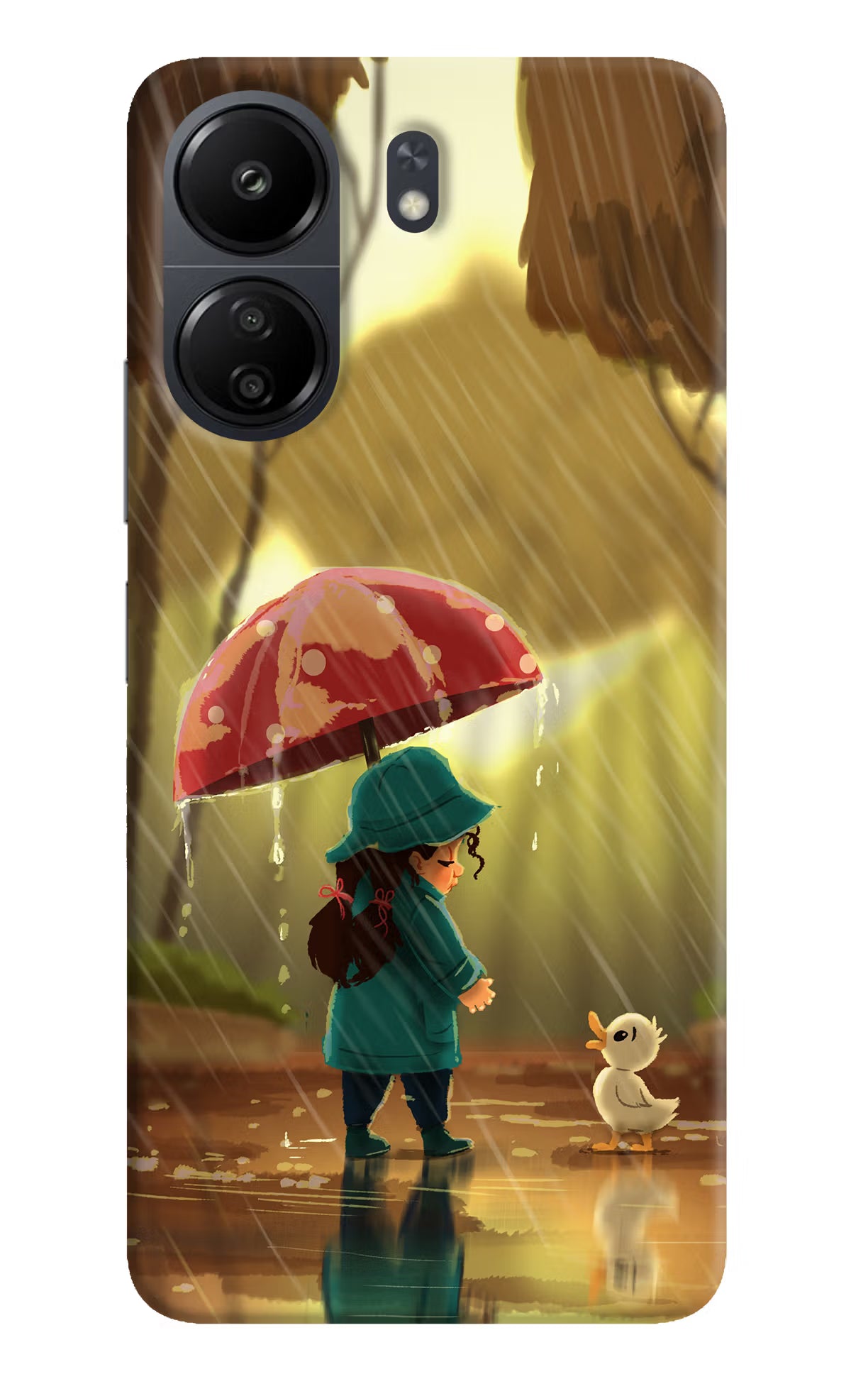 Rainy Day Poco C65 Back Cover - Rainy Day Poco C65 Hard Case Back Cover by Casekaro Rainy Day Poco C65 Hard Case Back Cover by Casekaro