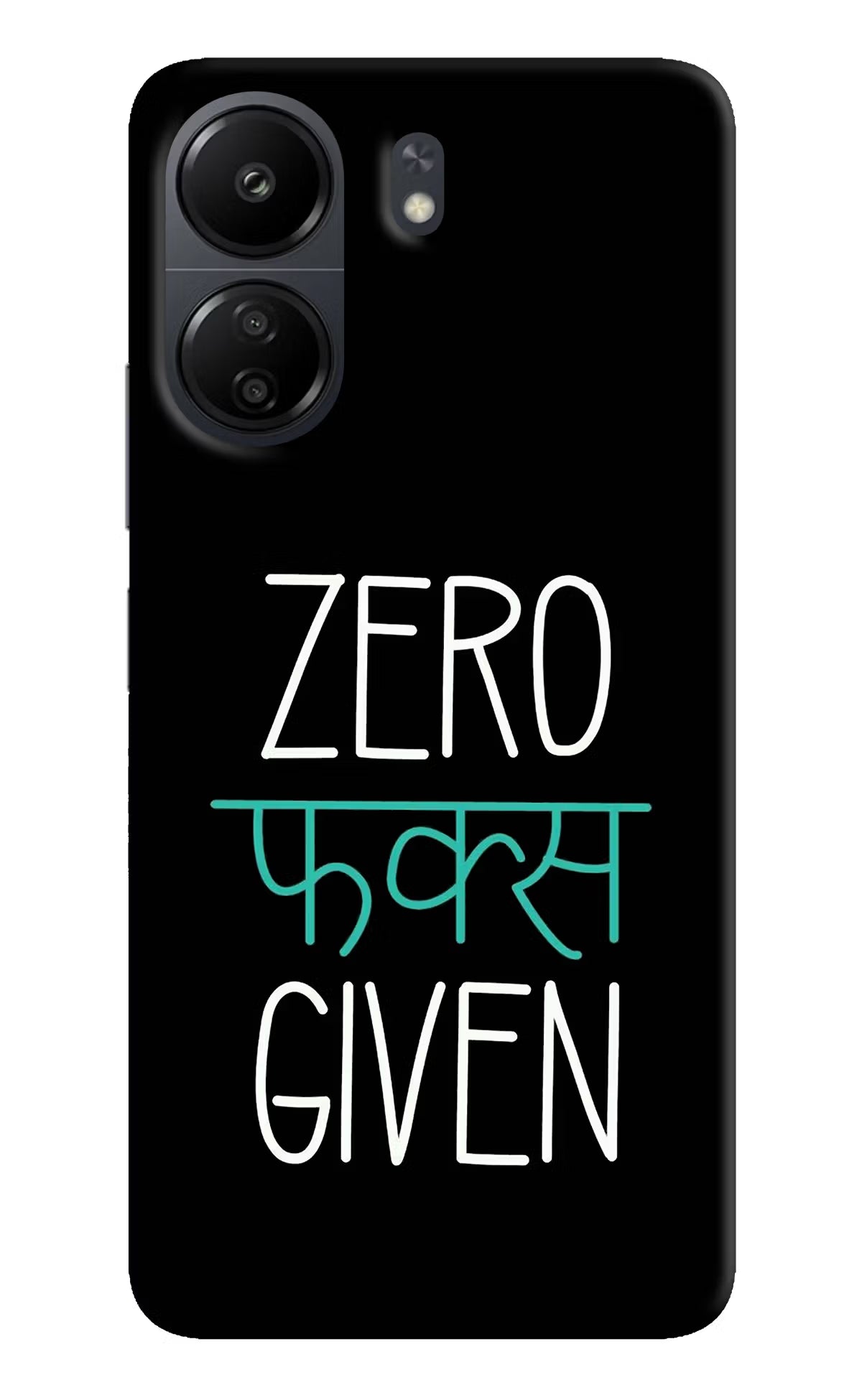 Zero Fucks Given Poco C65 Back Cover - Zero Fucks Given Poco C65 Hard Case Back Cover by Casekaro Zero Fucks Given Poco C65 Hard Case Back Cover by Casekaro