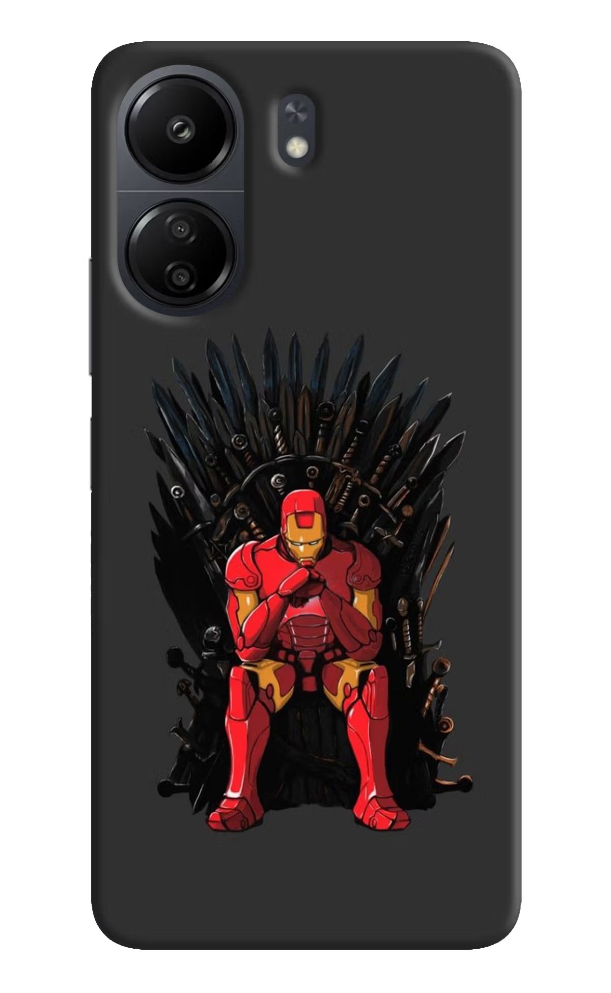 Ironman Throne Poco C65 Back Cover - Ironman Throne Poco C65 Hard Case Back Cover by Casekaro Ironman Throne Poco C65 Hard Case Back Cover by Casekaro