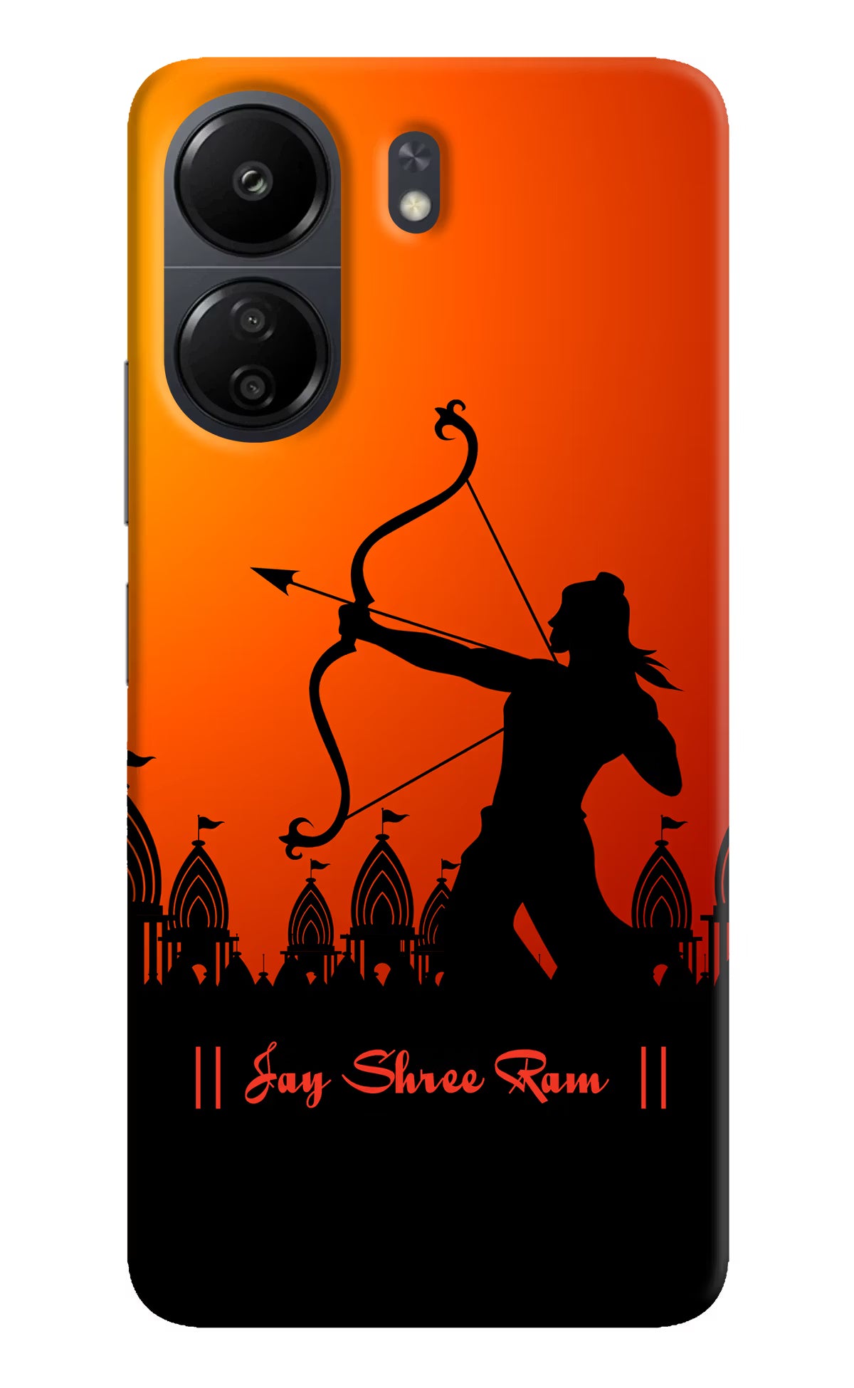 Lord Ram - 4 Poco C65 Back Cover - Lord Ram - 4 Poco C65 Hard Case Back Cover by Casekaro Lord Ram - 4 Poco C65 Hard Case Back Cover by Casekaro