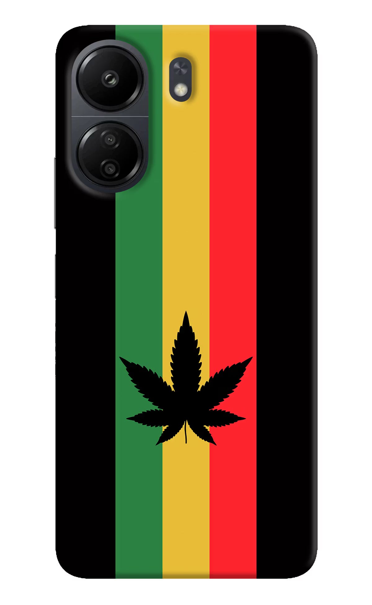 Weed Flag Poco C65 Back Cover - Weed Flag Poco C65 Hard Case Back Cover by Casekaro Weed Flag Poco C65 Hard Case Back Cover by Casekaro