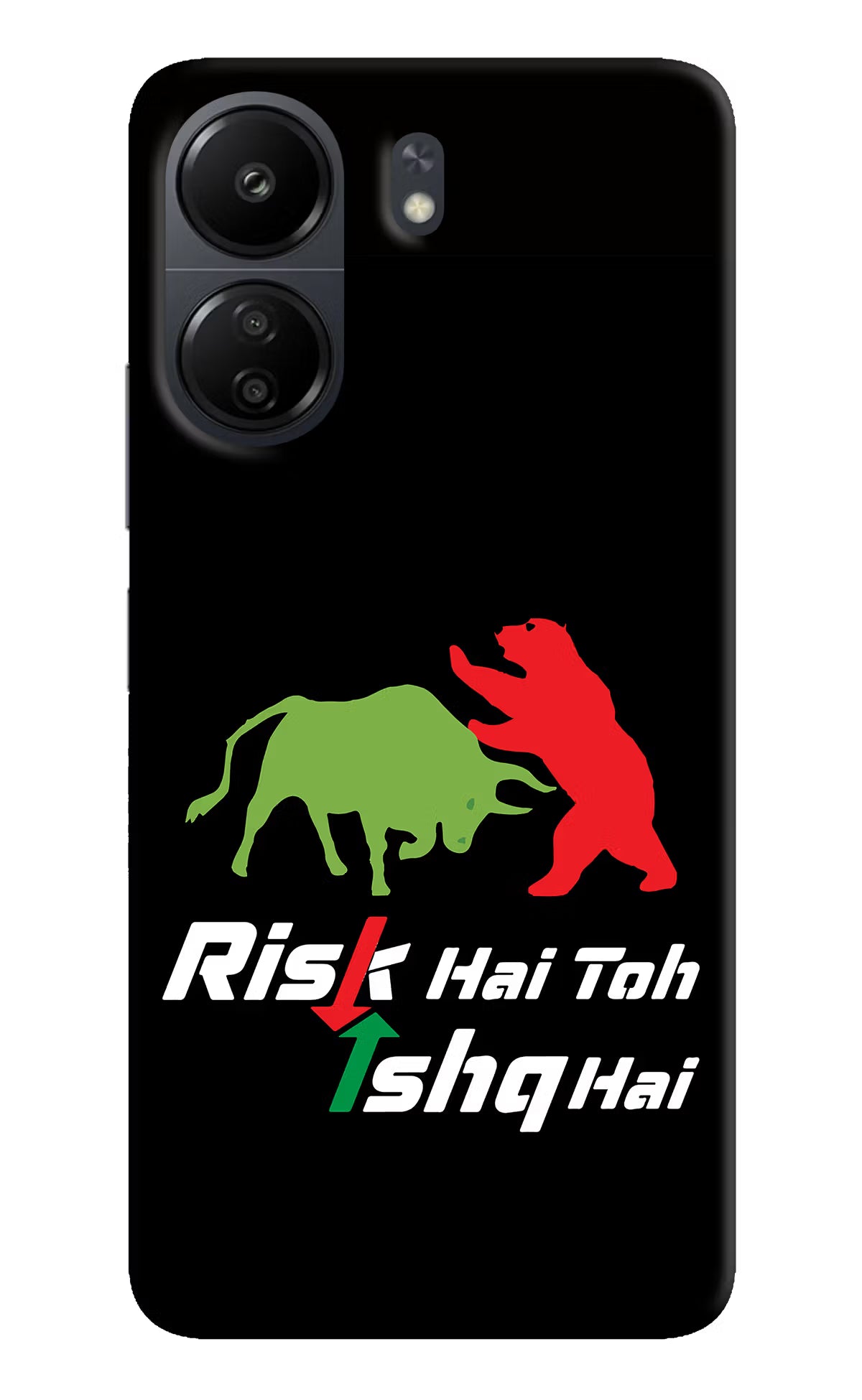 Risk Hai Toh Ishq Hai Poco C65 Back Cover - Risk Hai Toh Ishq Hai Poco C65 Hard Case Back Cover by Casekaro Risk Hai Toh Ishq Hai Poco C65 Hard Case Back Cover by Casekaro