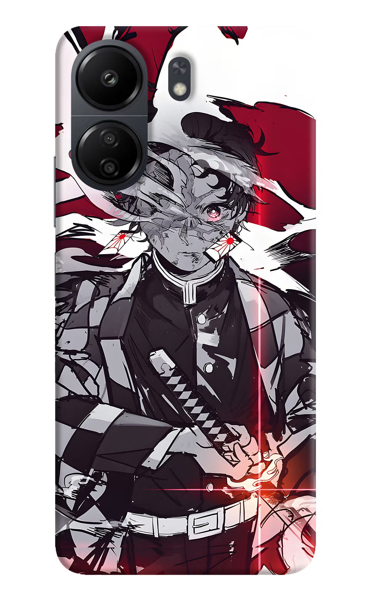 Demon Slayer Poco C65 Back Cover - Demon Slayer Poco C65 Hard Case Back Cover by Casekaro Demon Slayer Poco C65 Hard Case Back Cover by Casekaro