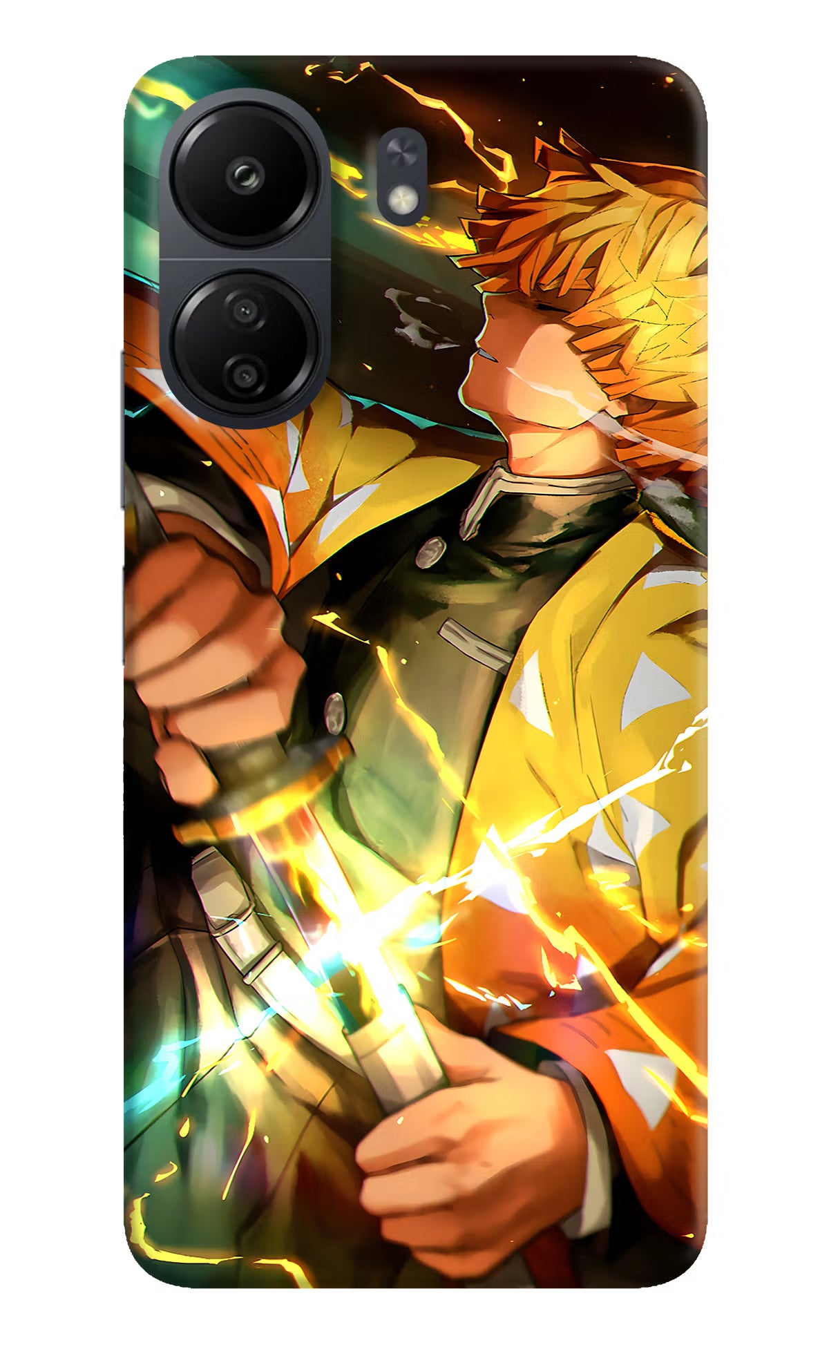 Demon Slayer Poco C65 Back Cover - Demon Slayer Poco C65 Hard Case Back Cover by Casekaro Demon Slayer Poco C65 Hard Case Back Cover by Casekaro