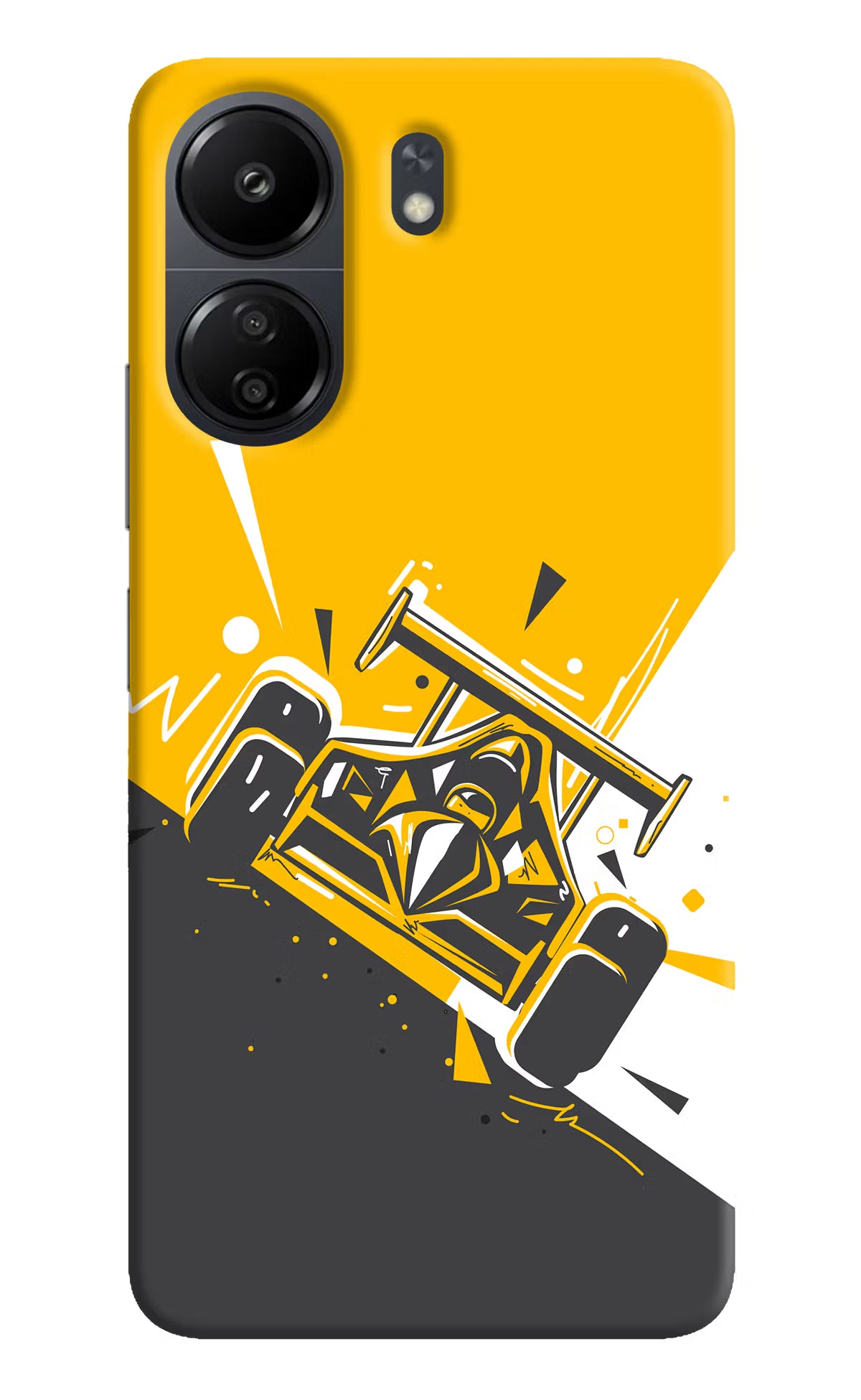 Track King Poco C65 Back Cover - Track King Poco C65 Hard Case Back Cover by Casekaro Track King Poco C65 Hard Case Back Cover by Casekaro