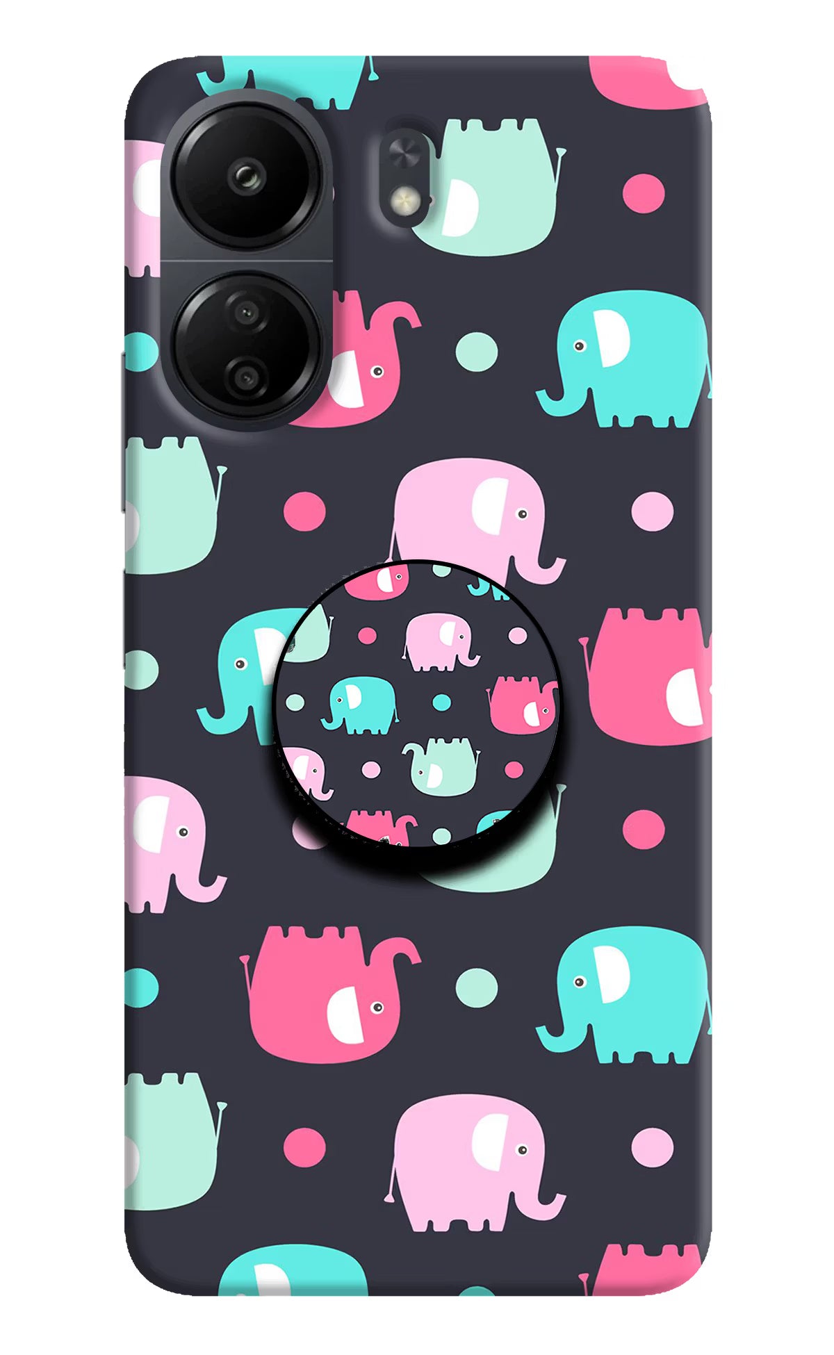 Baby Elephants Poco C65 Pop Case - Baby Elephants Poco C65 Pop Case by Casekaro Baby Elephants Poco C65 Pop Case by Casekaro