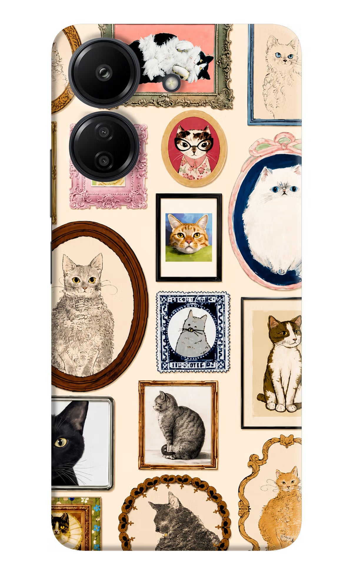 Mirror Cats Redmi 13C 4G Back Cover - Mirror Cats Redmi 13C 4G Back Cover Mirror Cats Redmi 13C 4G Back Cover