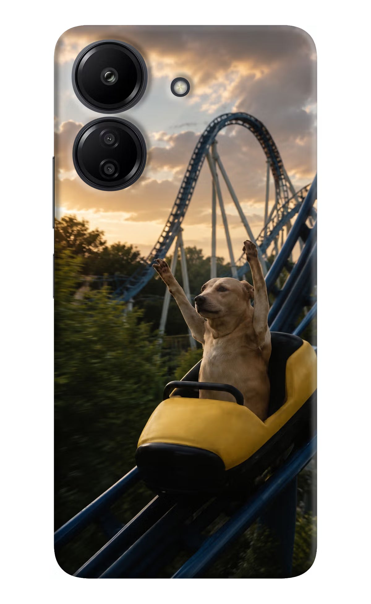 Rollercoaster Dog Redmi 13C 4G Back Cover - Rollercoaster Dog Redmi 13C 4G Back Cover Rollercoaster Dog Redmi 13C 4G Back Cover