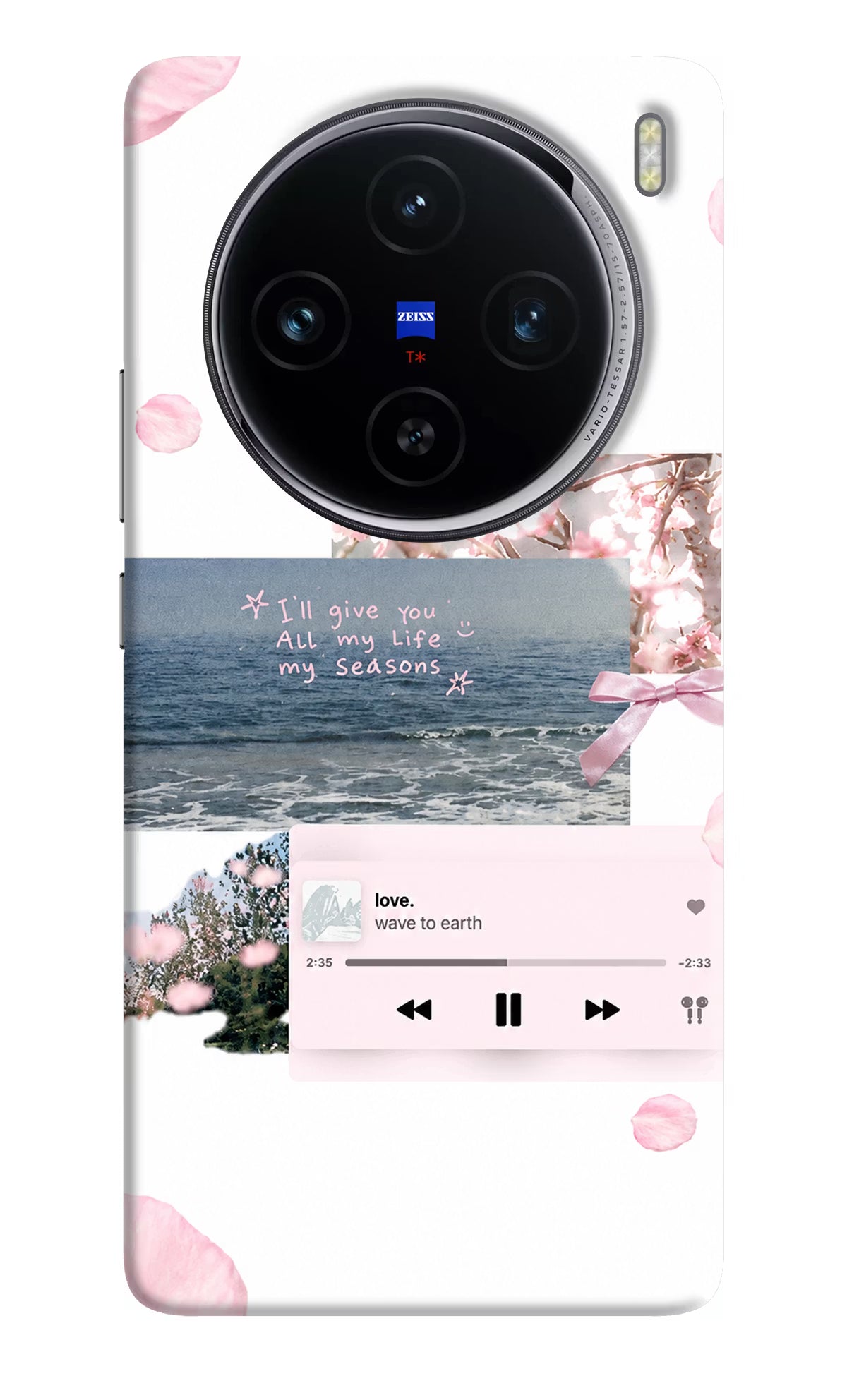 Wave to earth Vivo X100 Back Cover - Wave to earth Vivo X100 Back Cover Wave to earth Vivo X100 Back Cover