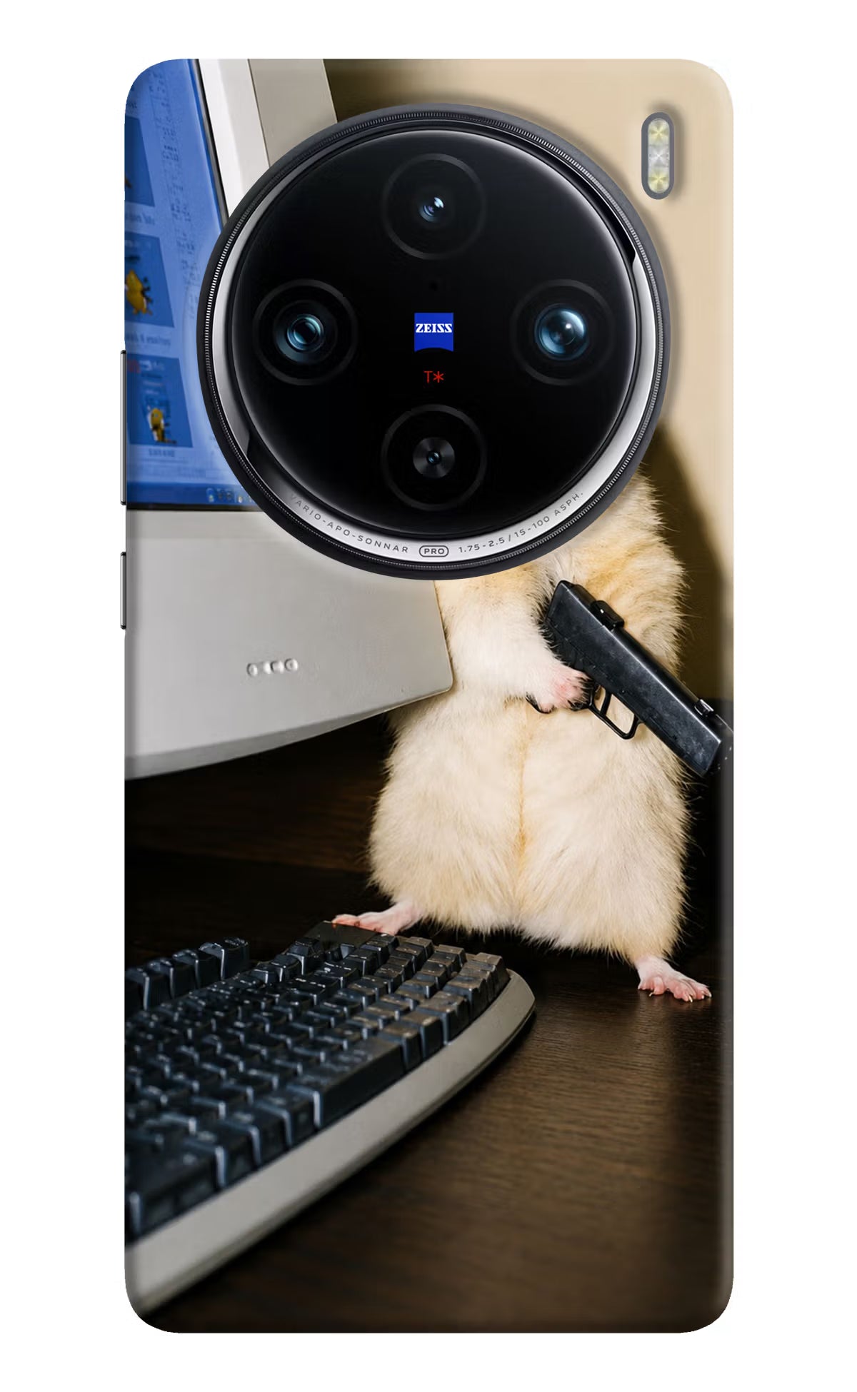 Hacker Hamster Vivo X100 Pro Back Cover - Hacker Hamster Vivo X100 Pro Back Cover Hacker Hamster Vivo X100 Pro Back Cover