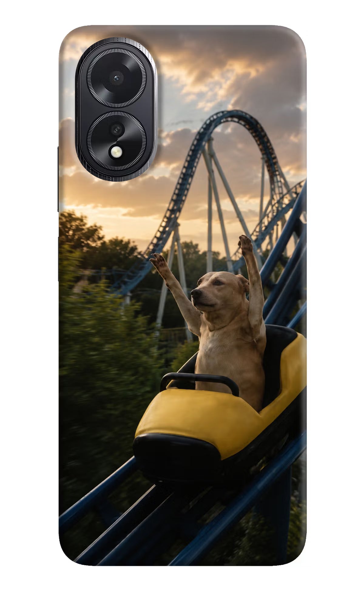 Rollercoaster Dog Oppo A18/Oppo A38 Back Cover - Rollercoaster Dog Oppo A18/Oppo A38 Back Cover Rollercoaster Dog Oppo A18/Oppo A38 Back Cover